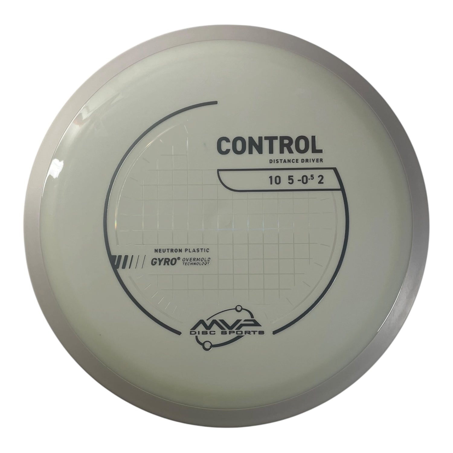 MVP Disc Sports Control | Neutron | White/White 164-174g (Project Lab Coat) Disc Golf