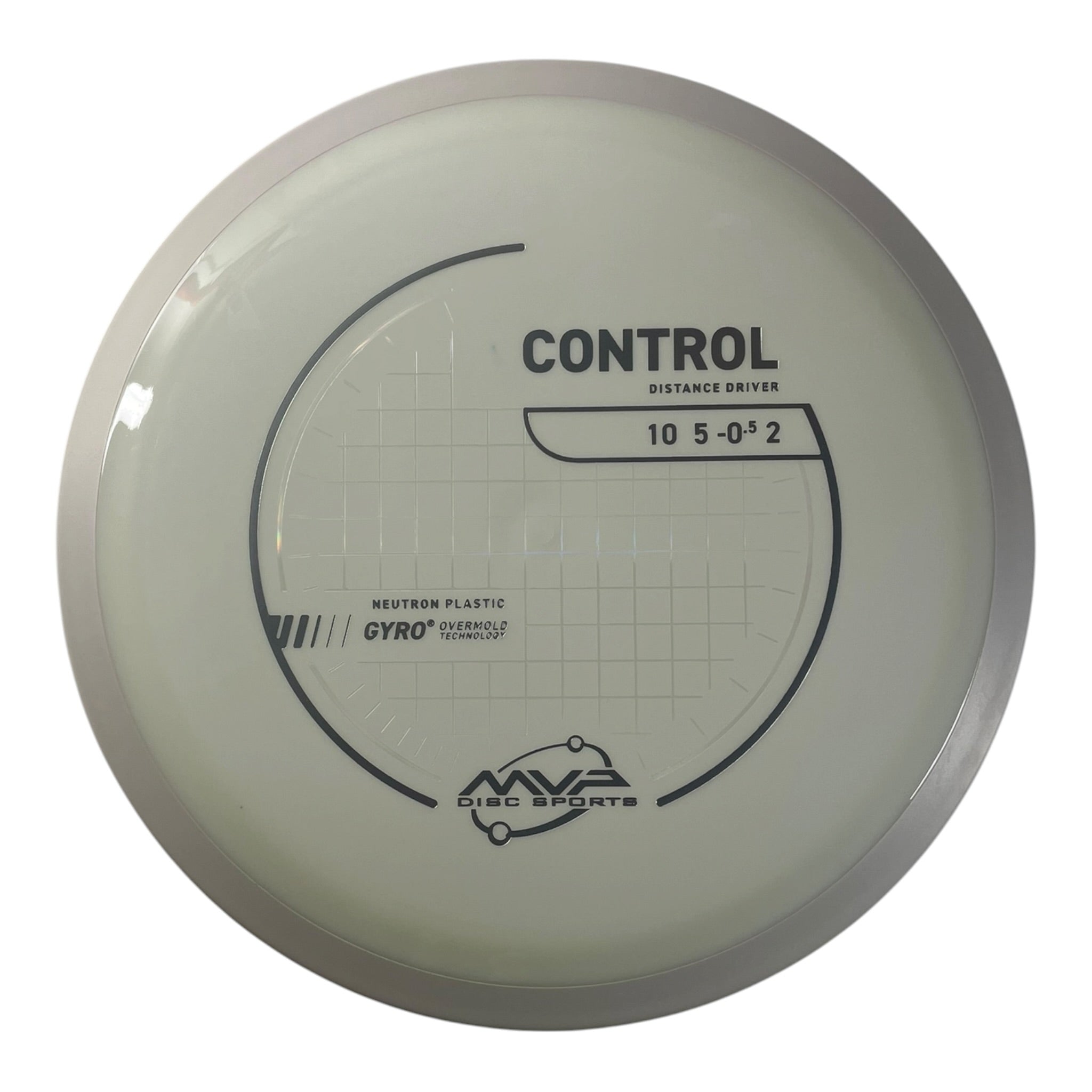 MVP Disc Sports Control | Neutron | White/White 164-174g (Project Lab Coat) Disc Golf