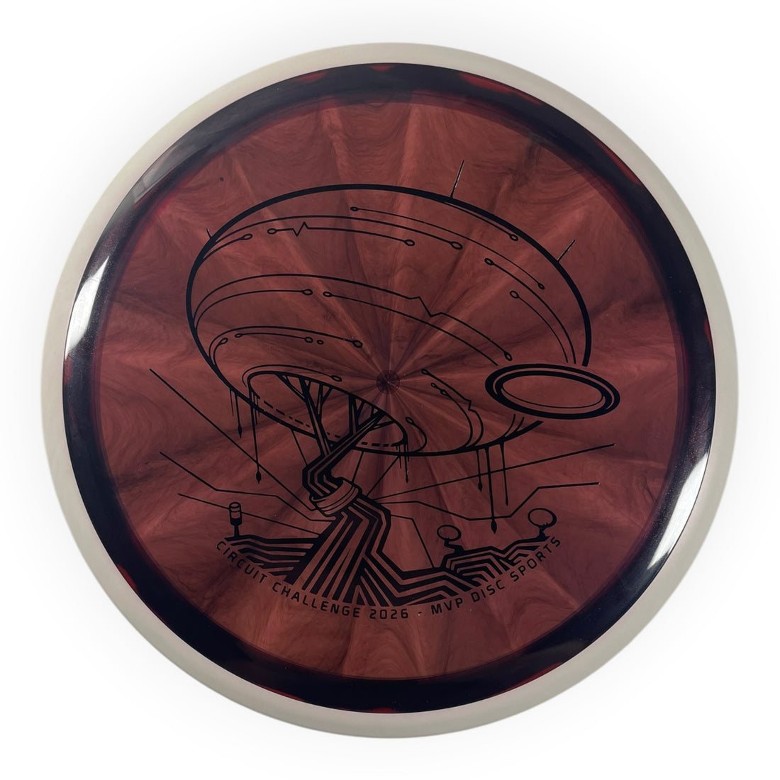 MVP Disc Sports Cypher | Proton | Maroon/White 173g (Circuit Challenge) Disc Golf