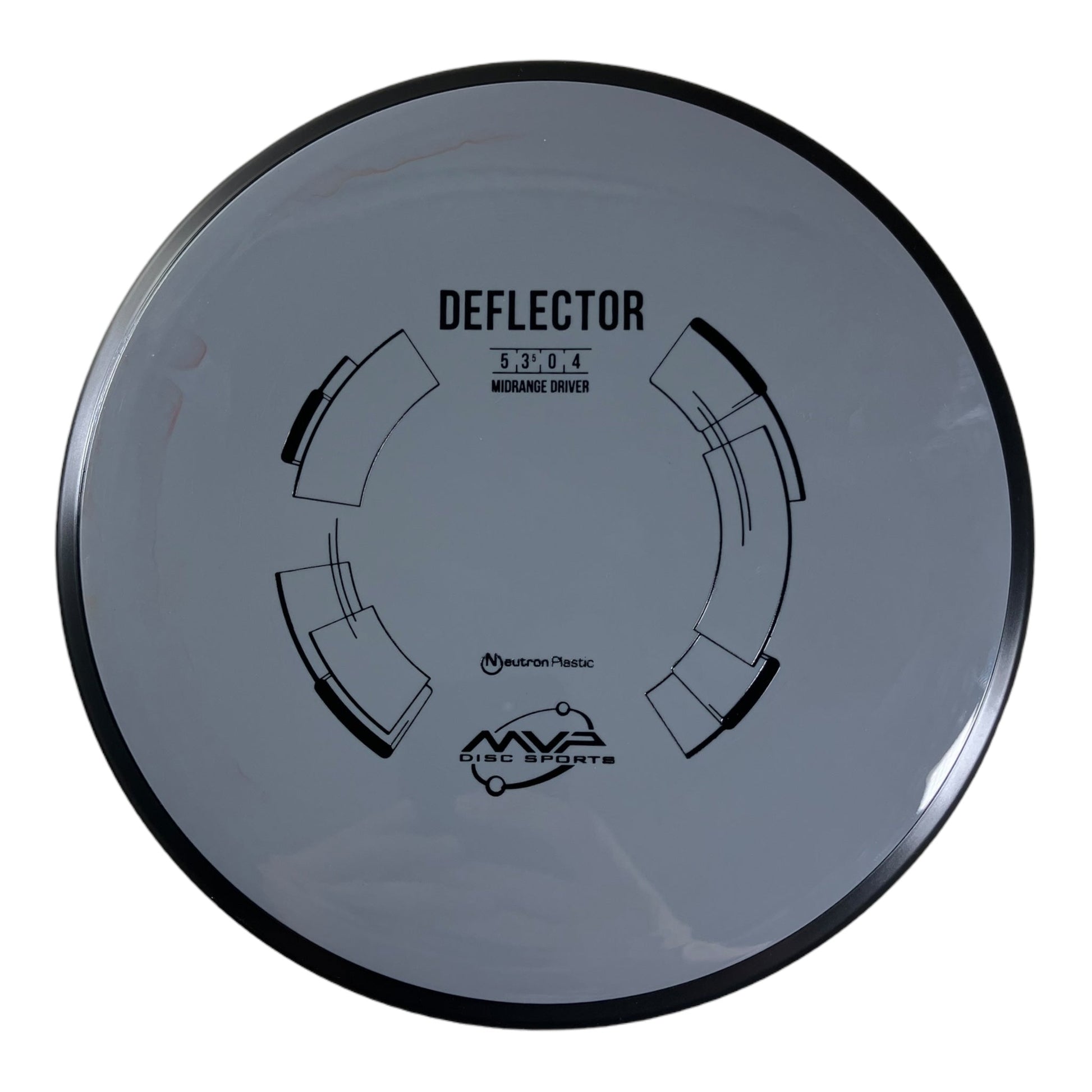 MVP Disc Sports Deflector | Neutron | Grey/Black 175g Disc Golf