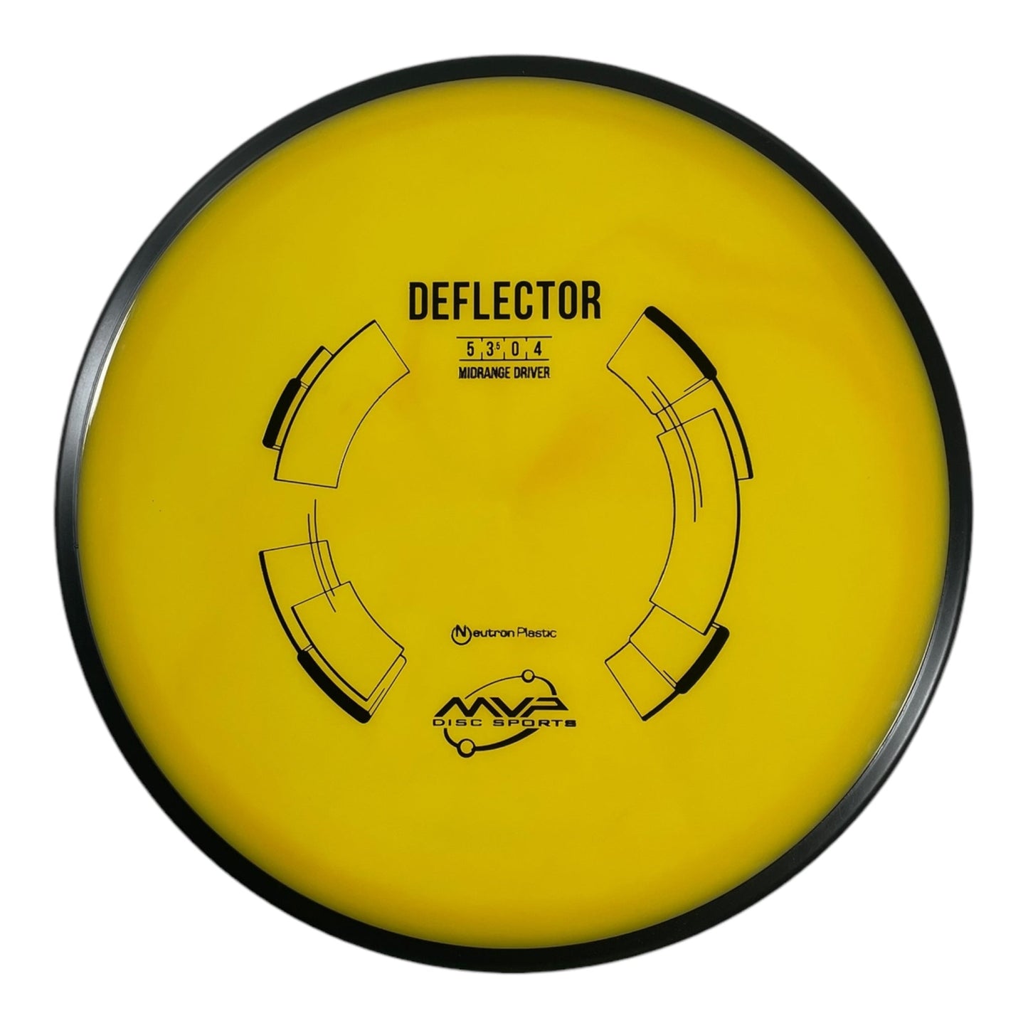 MVP Disc Sports Deflector | Neutron | Yellow/Black 178g Disc Golf