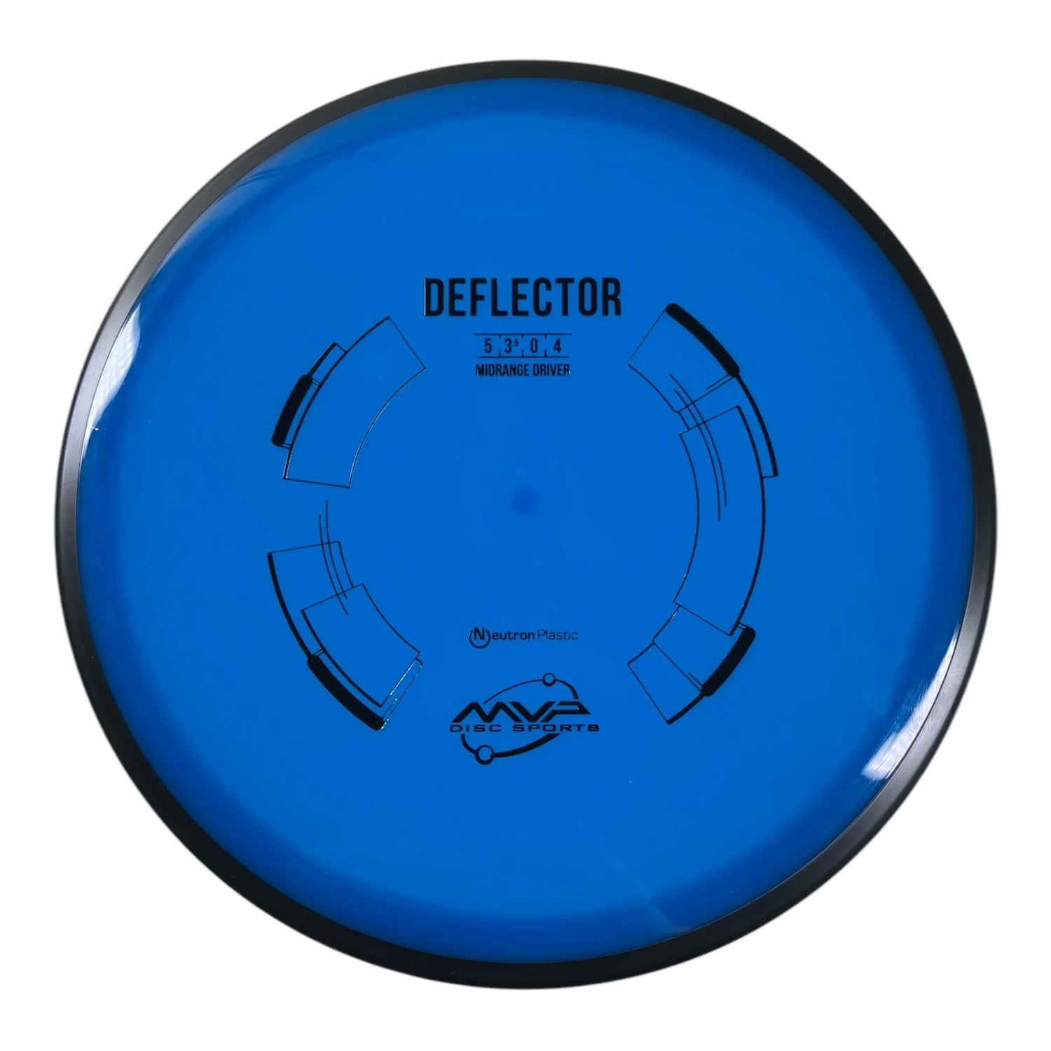 MVP Disc Sports Deflector | Neutron | Blue/Black 178g Disc Golf