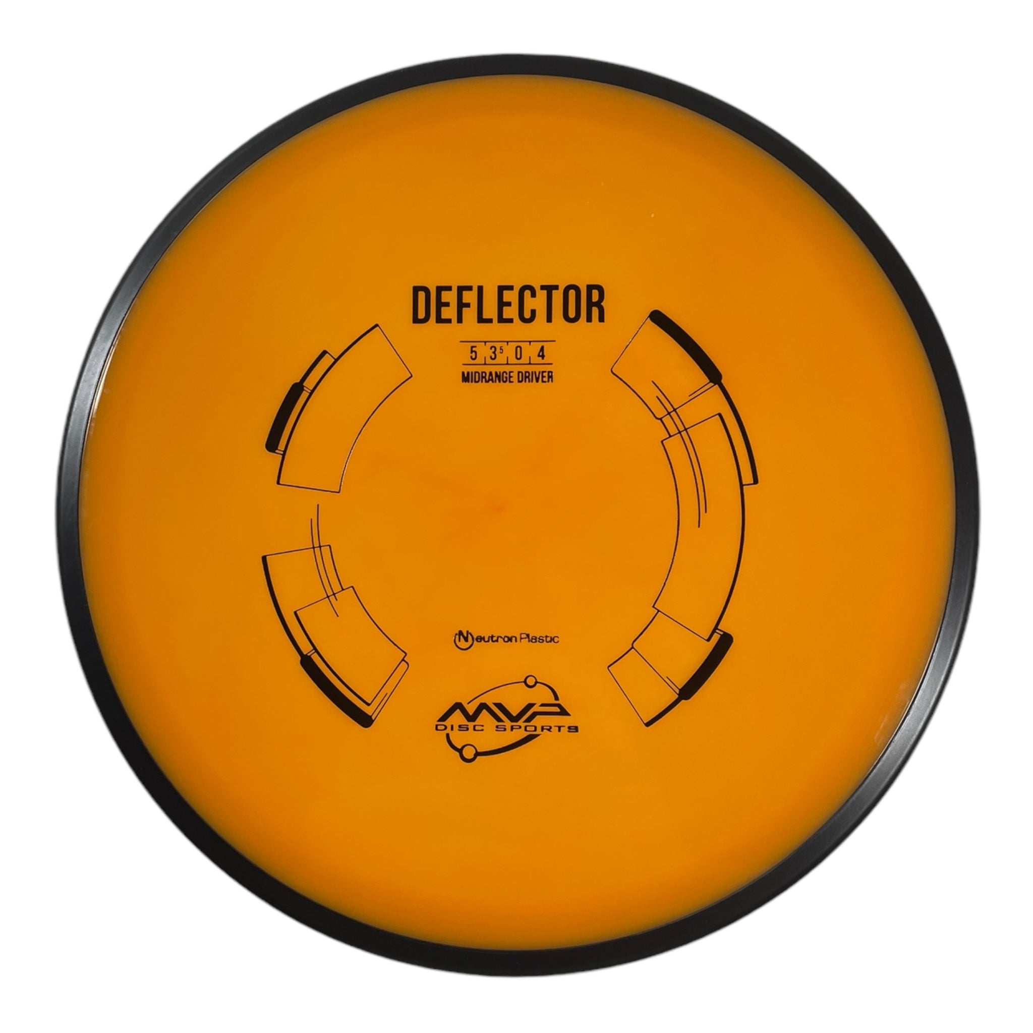 MVP Disc Sports Deflector | Neutron | Orange/Black 177g Disc Golf