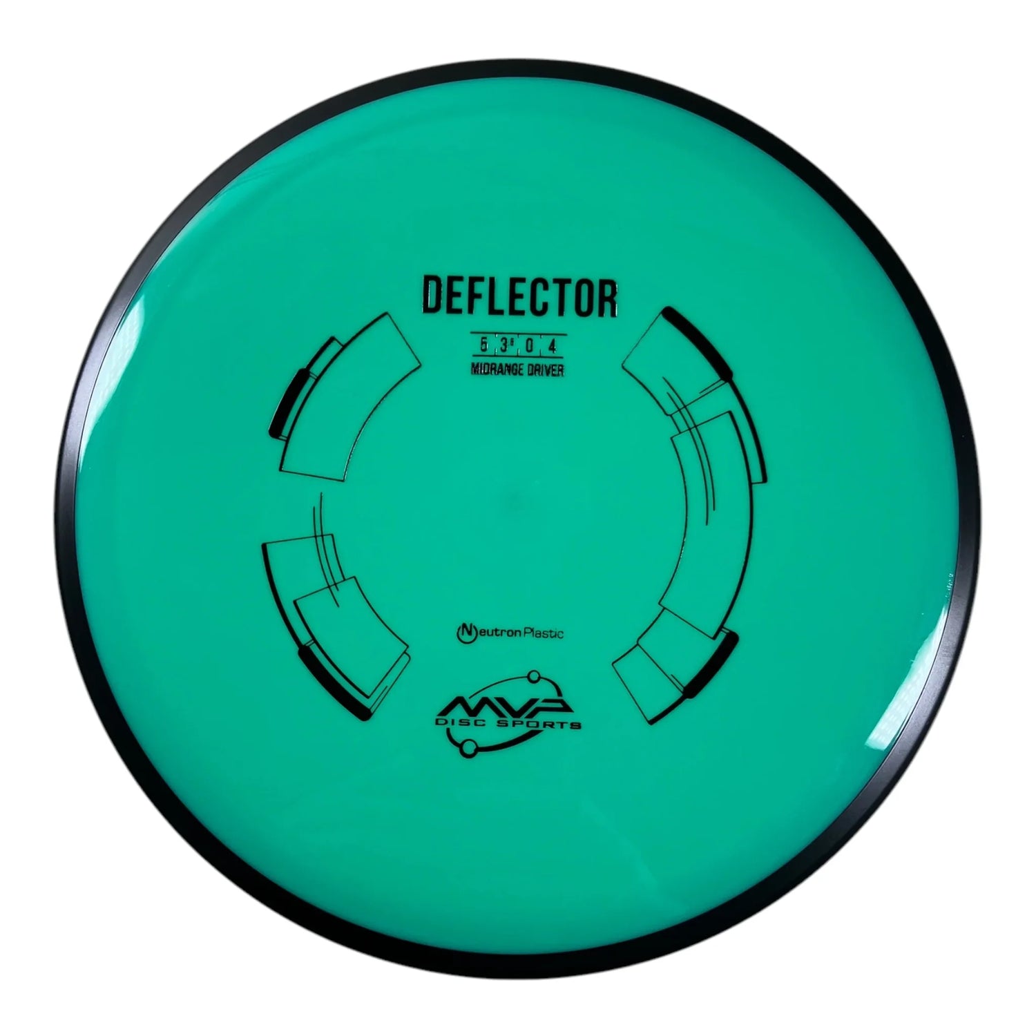 MVP Disc Sports Deflector | Neutron | Teal/Black 172g Disc Golf