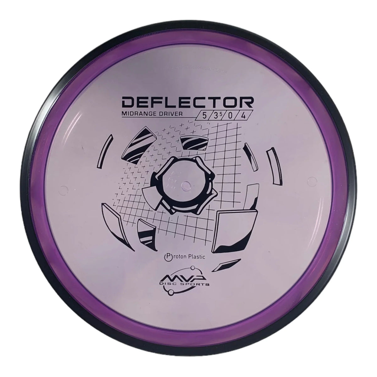 MVP Disc Sports Deflector | Proton | Purple/Black 173g Disc Golf