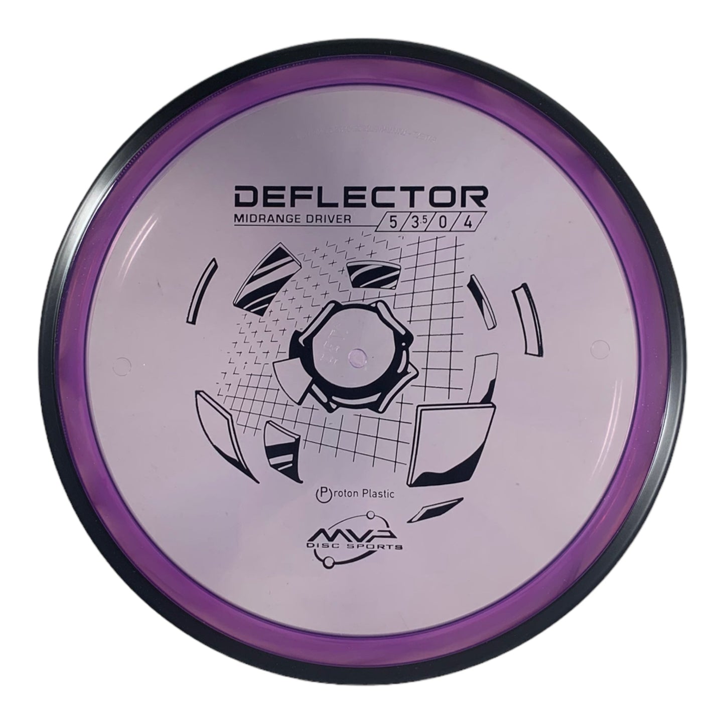 MVP Disc Sports Deflector | Proton | Purple/Black 173g Disc Golf