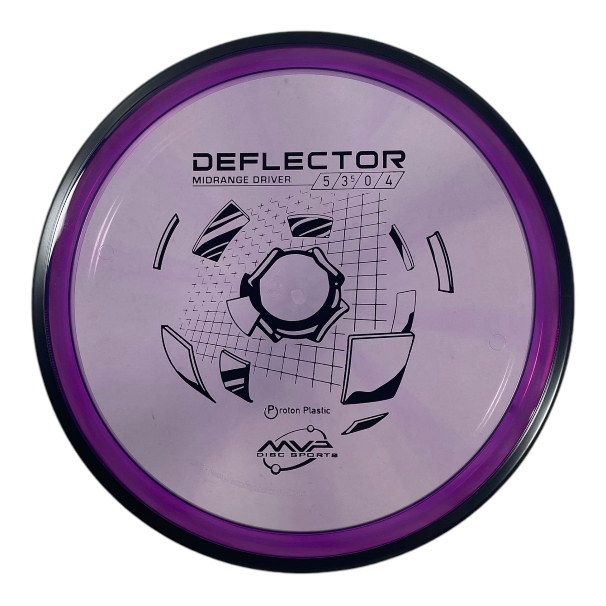 MVP Disc Sports Deflector | Proton | Purple/Black 176g Disc Golf