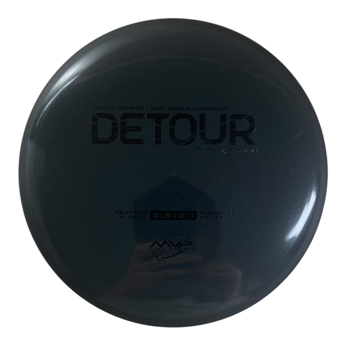 MVP Disc Sports Detour | Neutron | Black/Black 171-178g (James Conrad) Disc Golf
