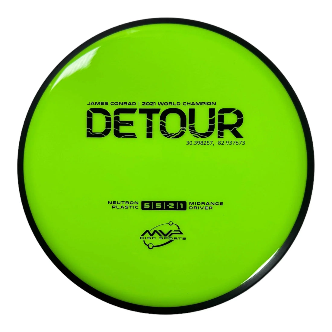 MVP Disc Sports Detour | Neutron | Green/Black 168g (James Conrad) Disc Golf