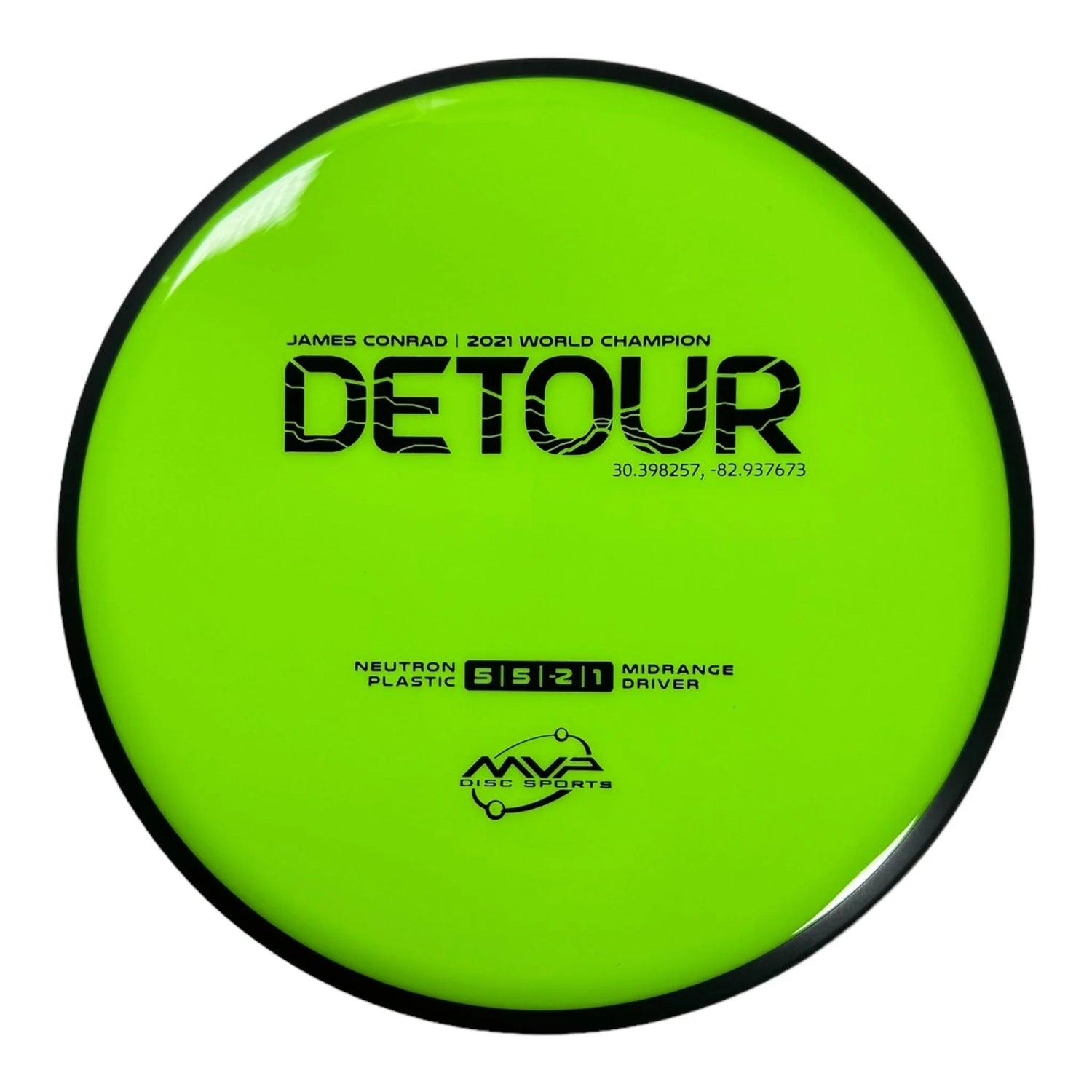 MVP Disc Sports Detour | Neutron | Green/Black 168g (James Conrad) Disc Golf