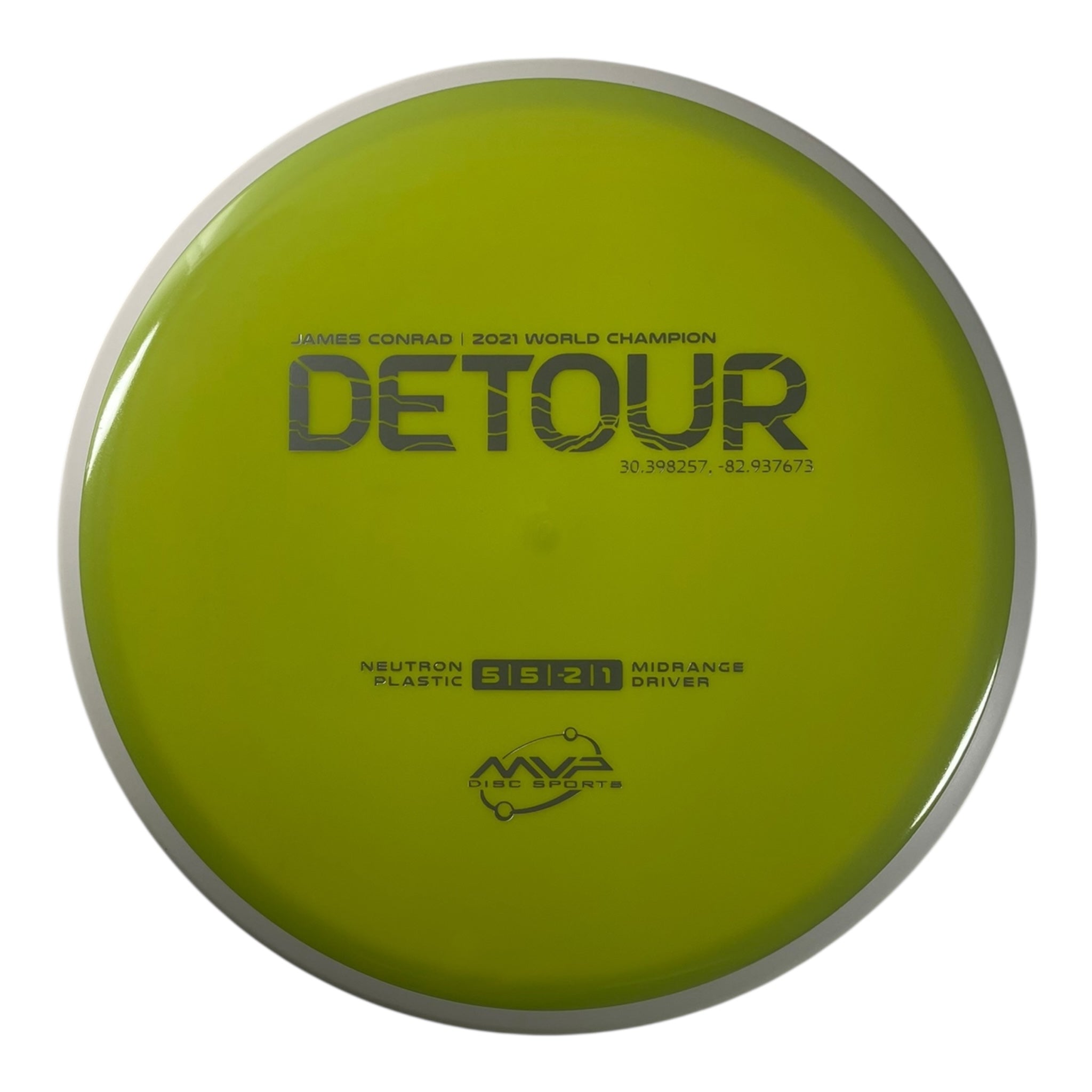 MVP Disc Sports Detour | Neutron | Green/White 168-177g (Project Lab Coat) Disc Golf