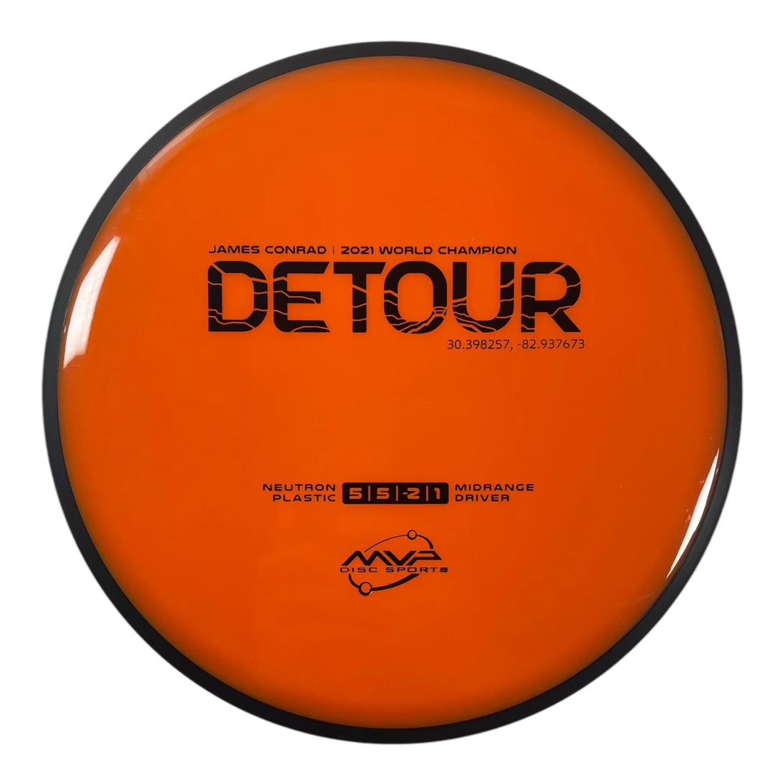 MVP Disc Sports Detour | Neutron | Orange/Black 172g (James Conrad) Disc Golf