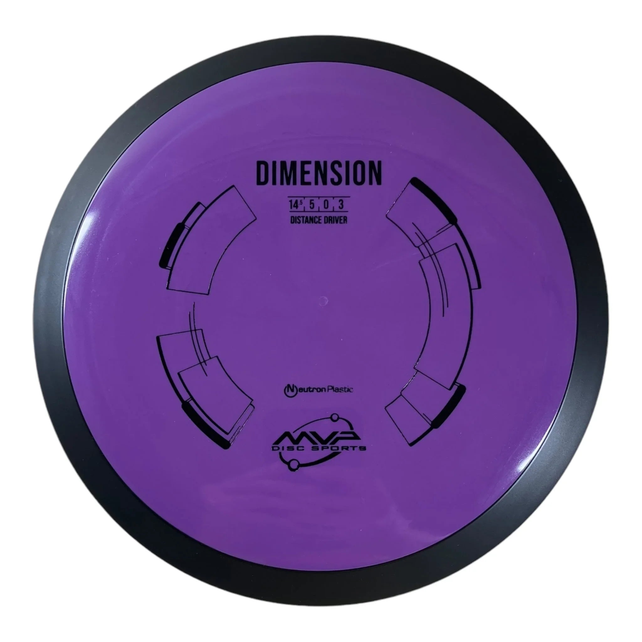 MVP Disc Sports Dimension | Neutron | Purple/Black 174g Disc Golf