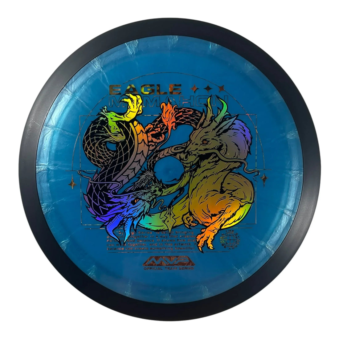 MVP Disc Sports Dimension | Plasma | Blue/Gold 173g (Eagle McMahon) Disc Golf
