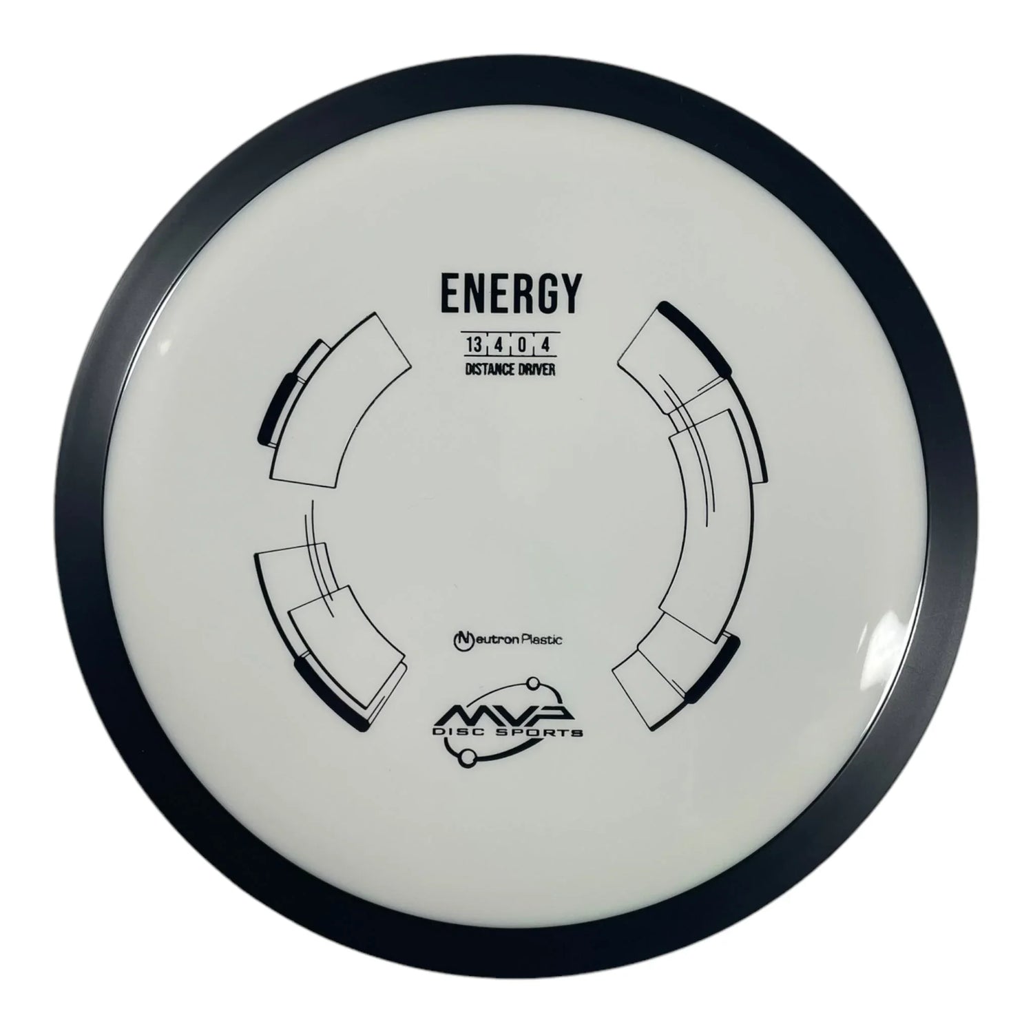 MVP Disc Sports Energy | Neutron | White/Black 167g Disc Golf