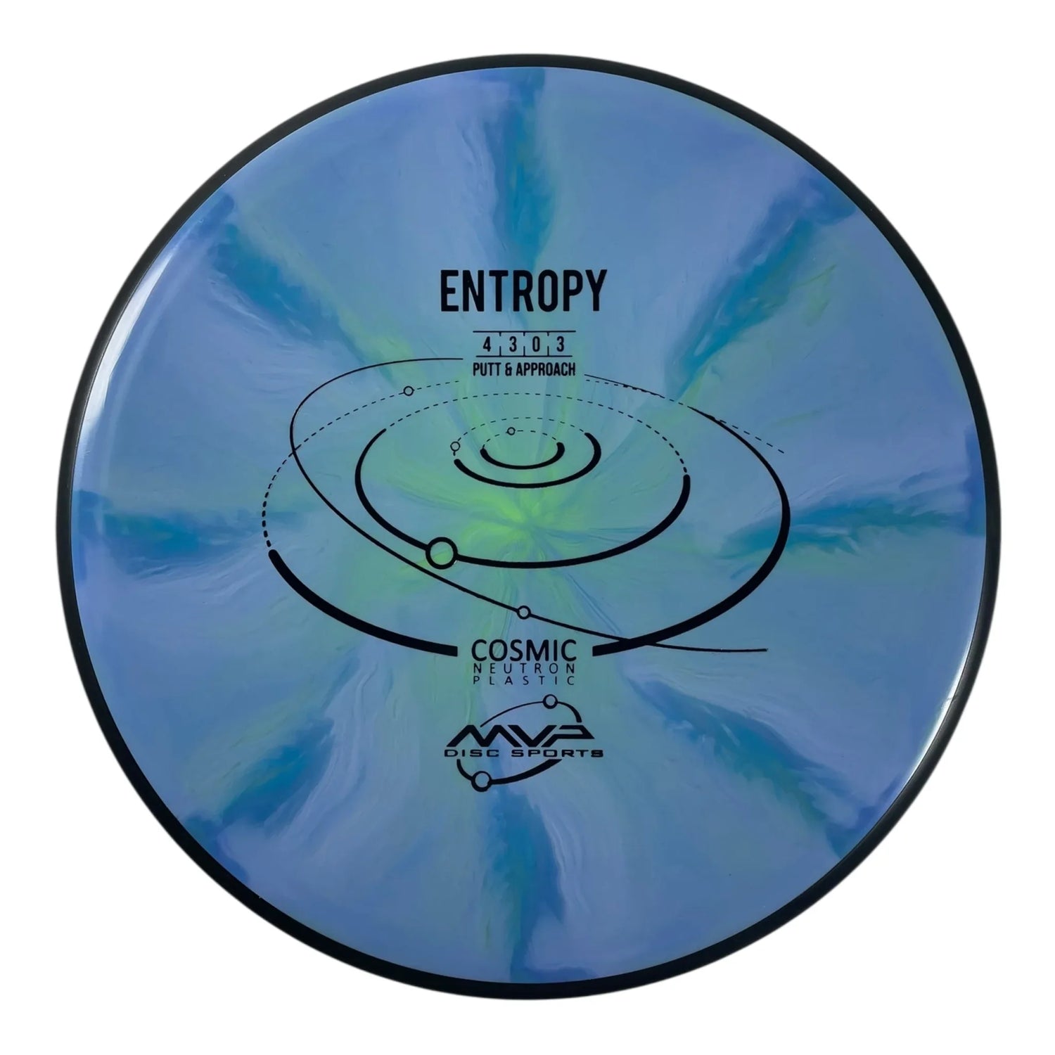 MVP Disc Sports Entropy | Cosmic Neutron | Blue/Green 173g Disc Golf