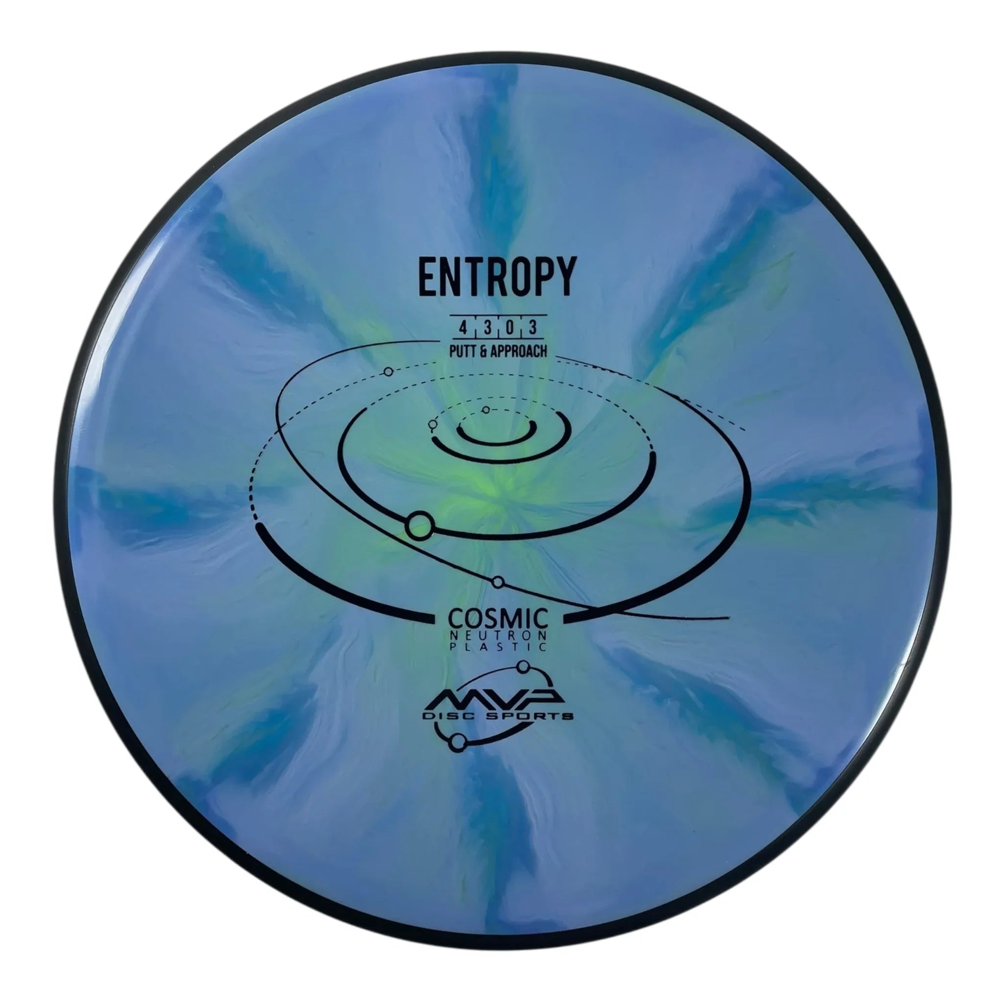 MVP Disc Sports Entropy | Cosmic Neutron | Blue/Green 173g Disc Golf