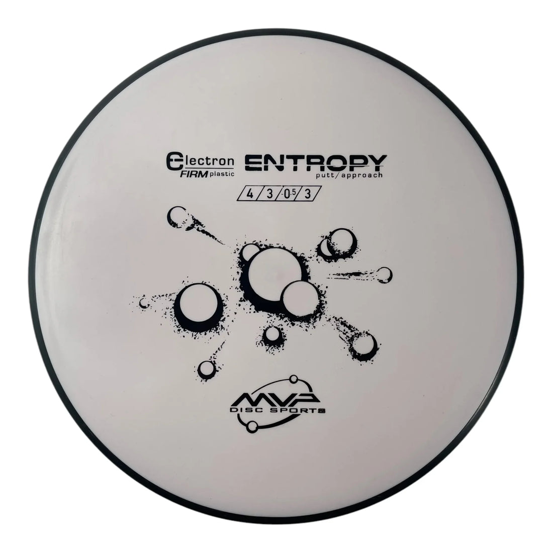 MVP Disc Sports Entropy | Electron Firm | White/Black 167g Disc Golf