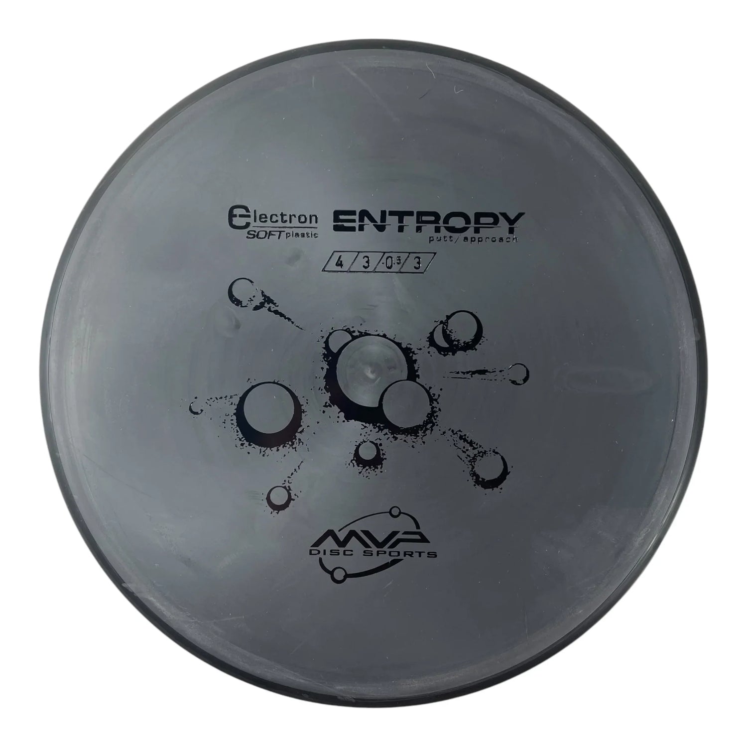 MVP Disc Sports Entropy | Electron Soft | Black/Black 166g Disc Golf