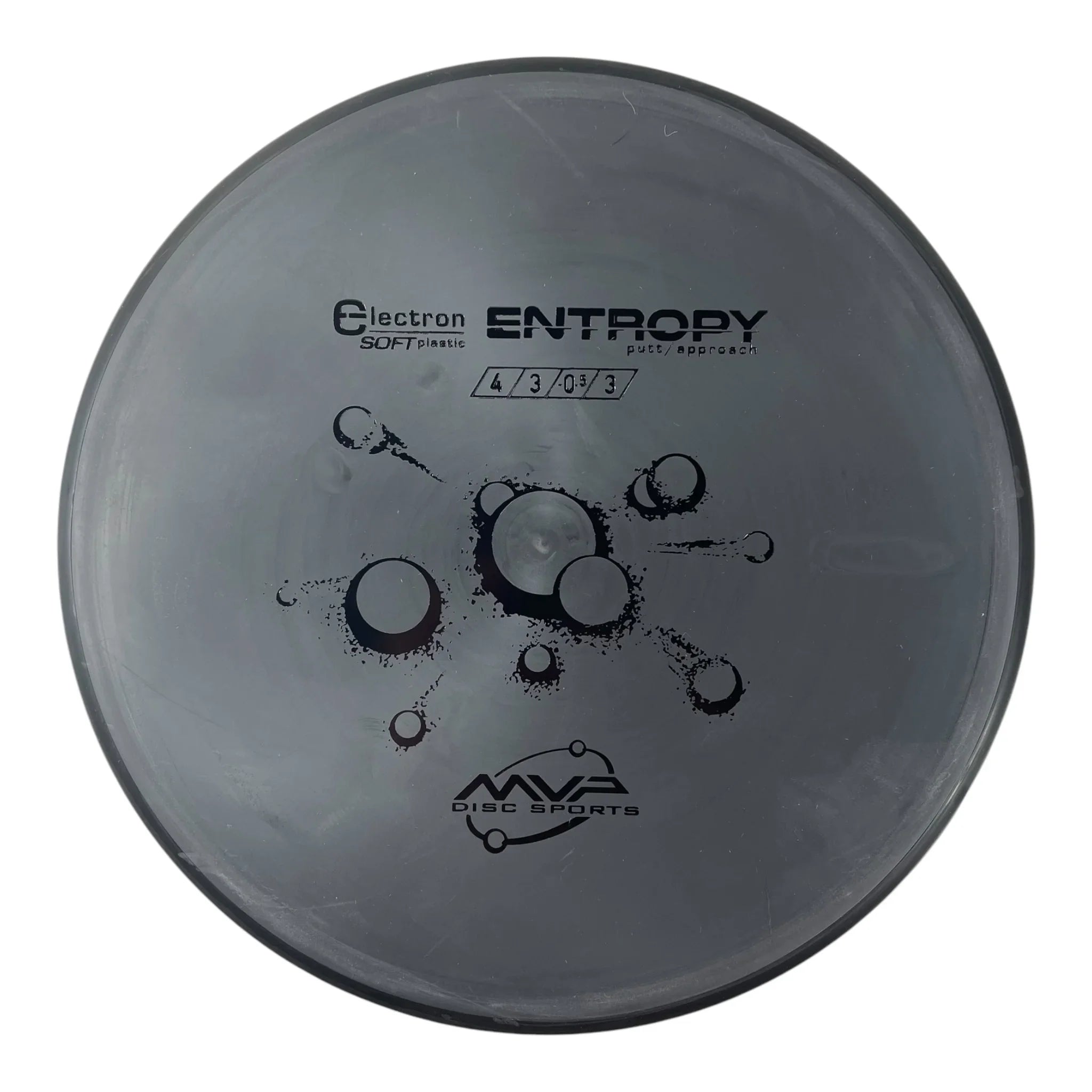 MVP Disc Sports Entropy | Electron Soft | Black/Black 166g Disc Golf