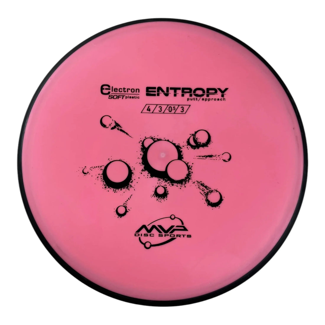 MVP Disc Sports Entropy | Electron Soft | Pink/Black 165g Disc Golf