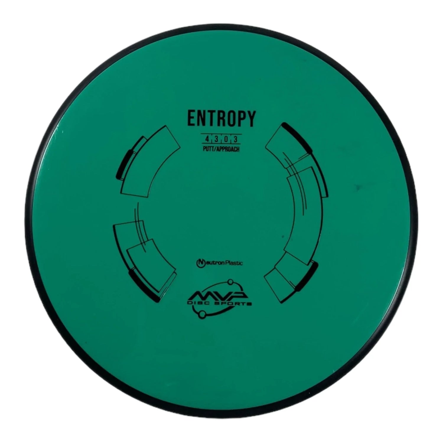 MVP Disc Sports Entropy | Neutron | Green/Black 174g Disc Golf