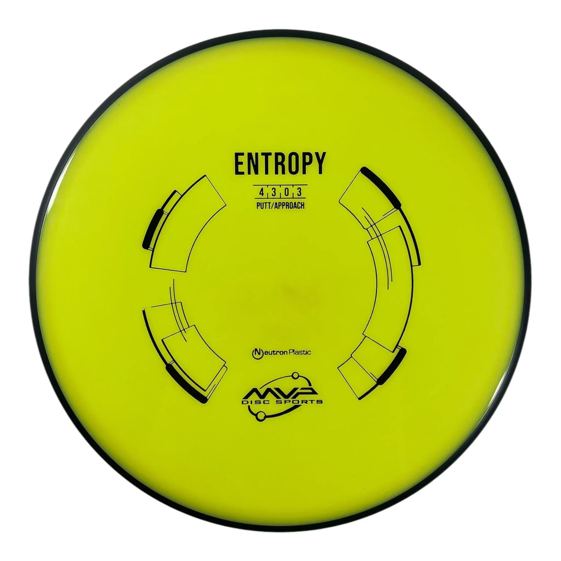 MVP Disc Sports Entropy | Neutron | Yellow/Black 173g Disc Golf