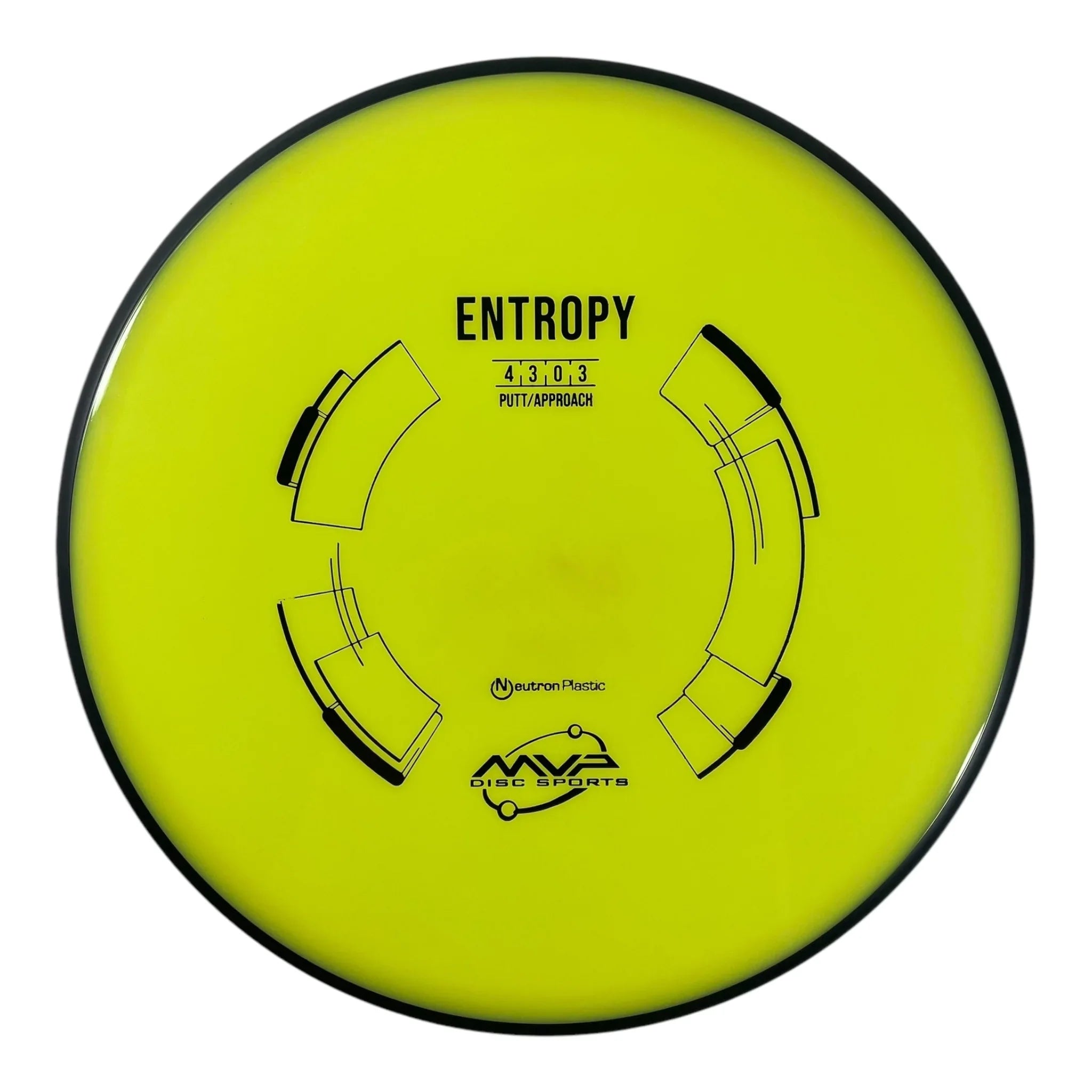 MVP Disc Sports Entropy | Neutron | Yellow/Black 173g Disc Golf