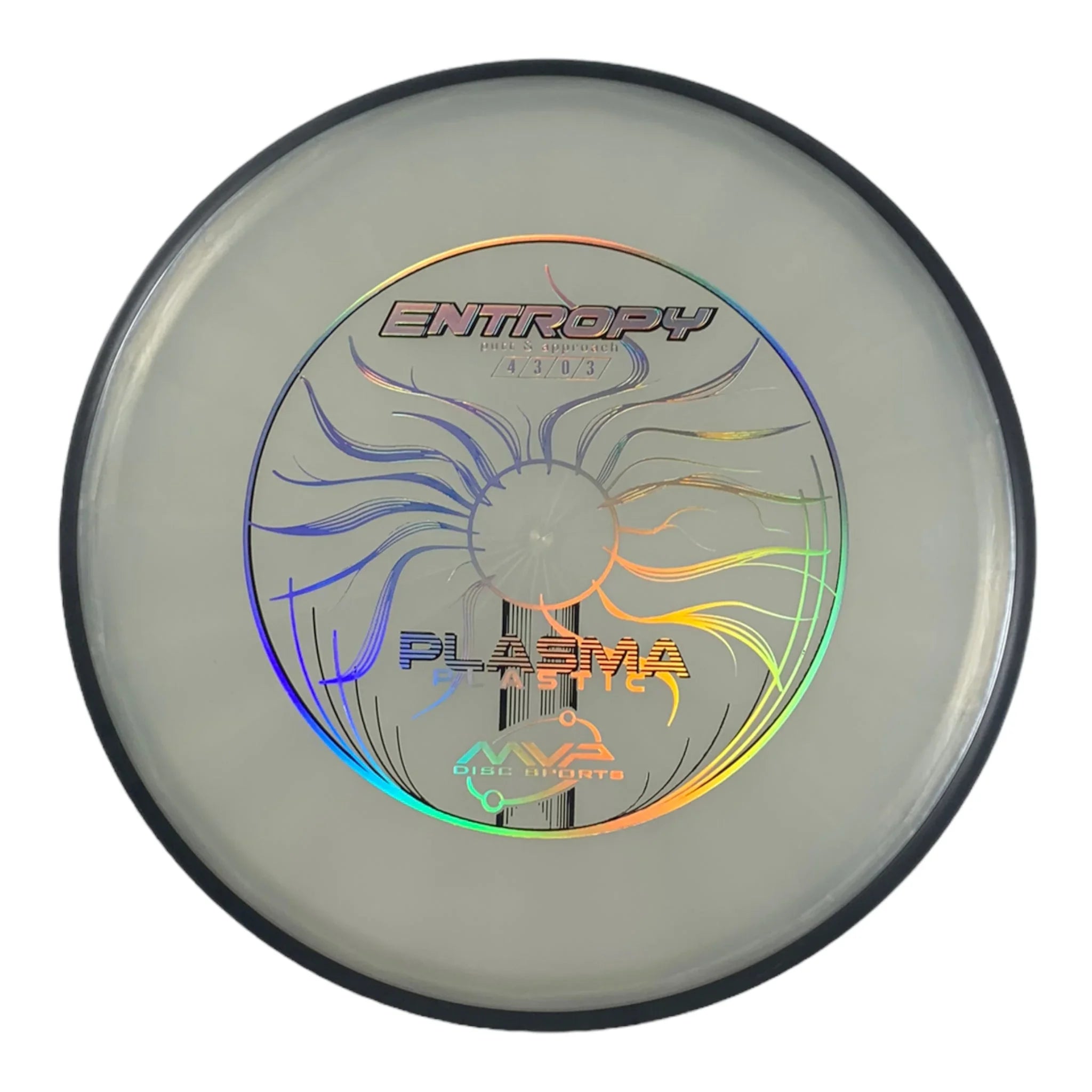 MVP Disc Sports Entropy | Plasma | Grey/Black 172g Disc Golf