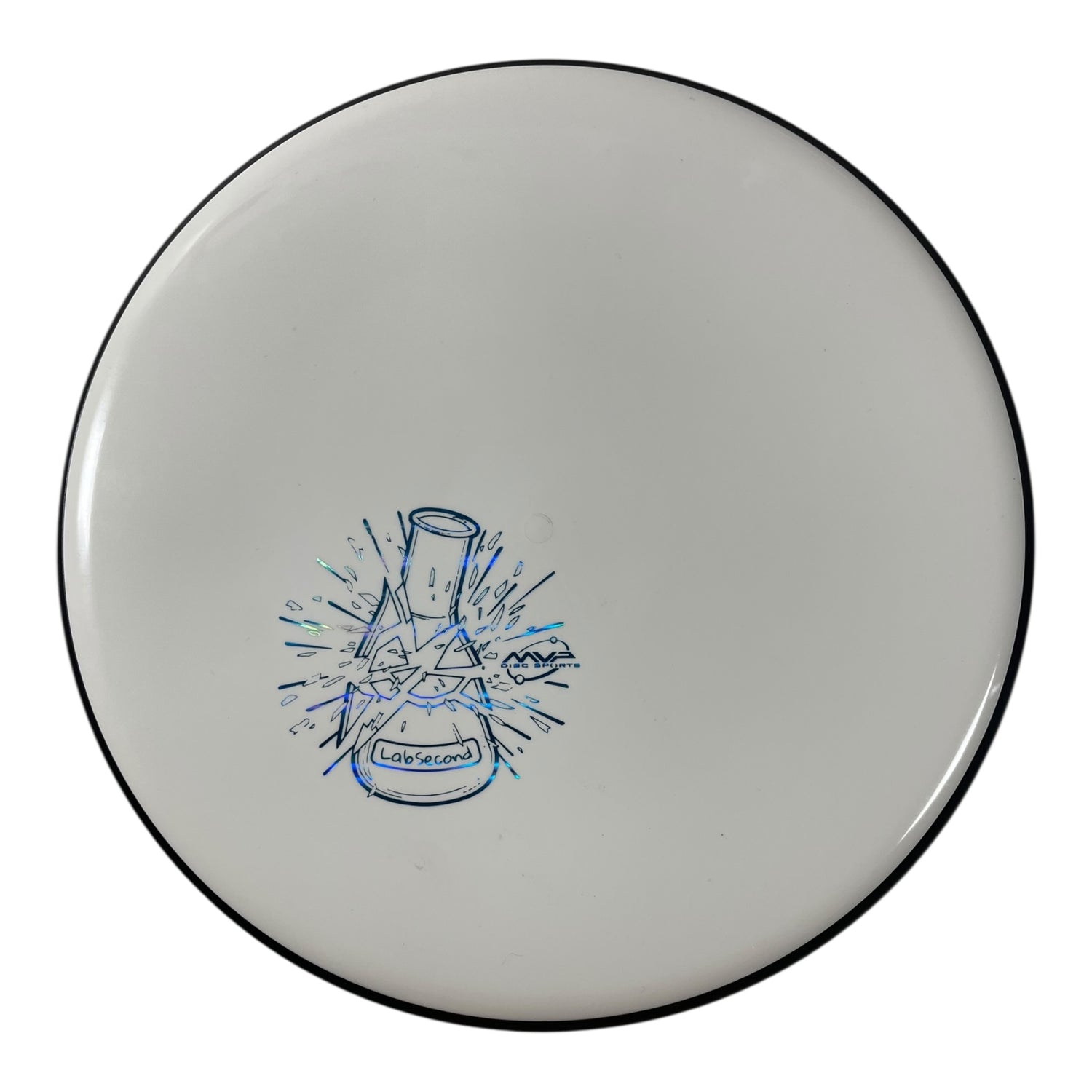 MVP Disc Sports Glitch - Lab Second | Neutron Soft | White/Blue 148g Disc Golf