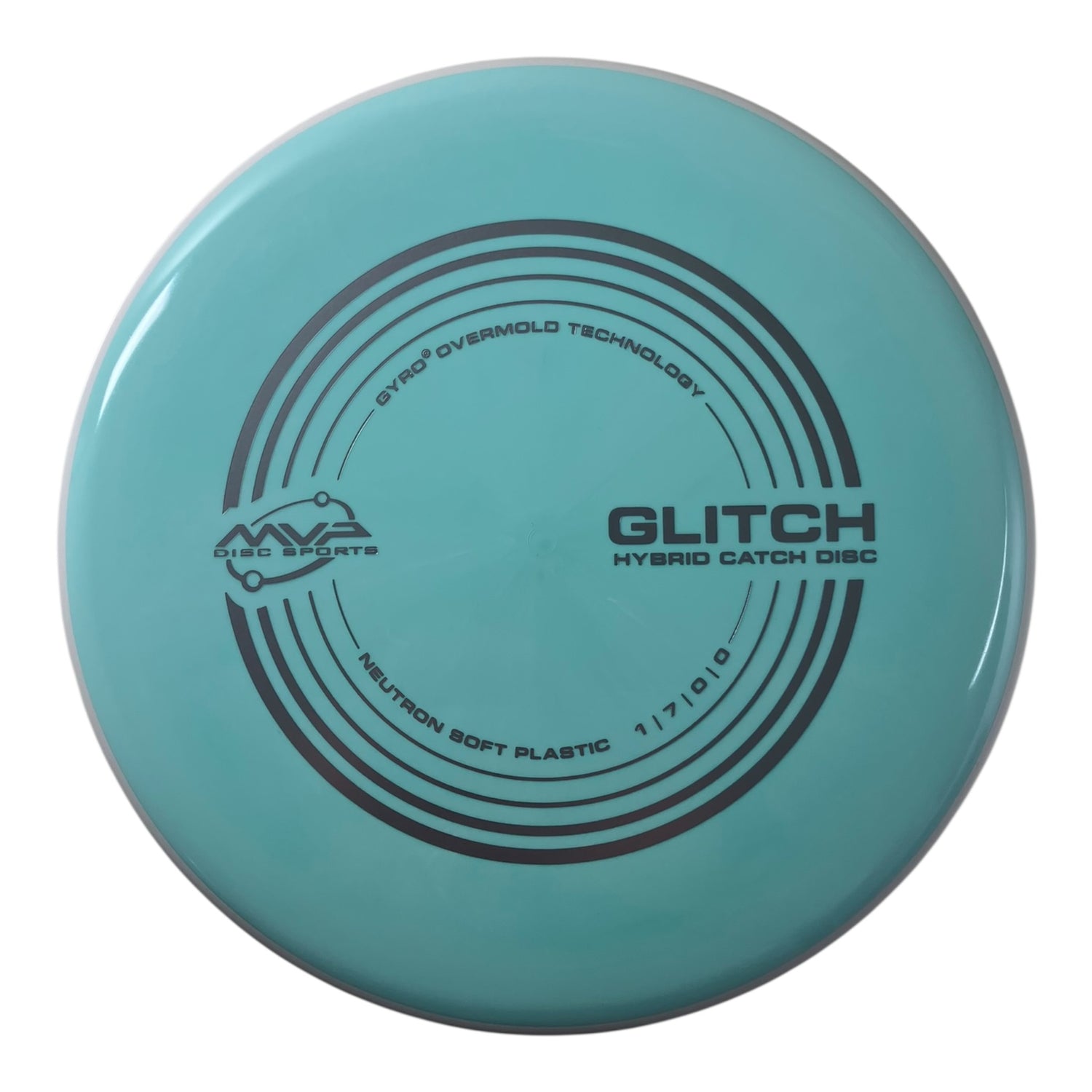 MVP Disc Sports Glitch | Neutron Soft | Mint/White 149g (Project Lab Coat) Disc Golf