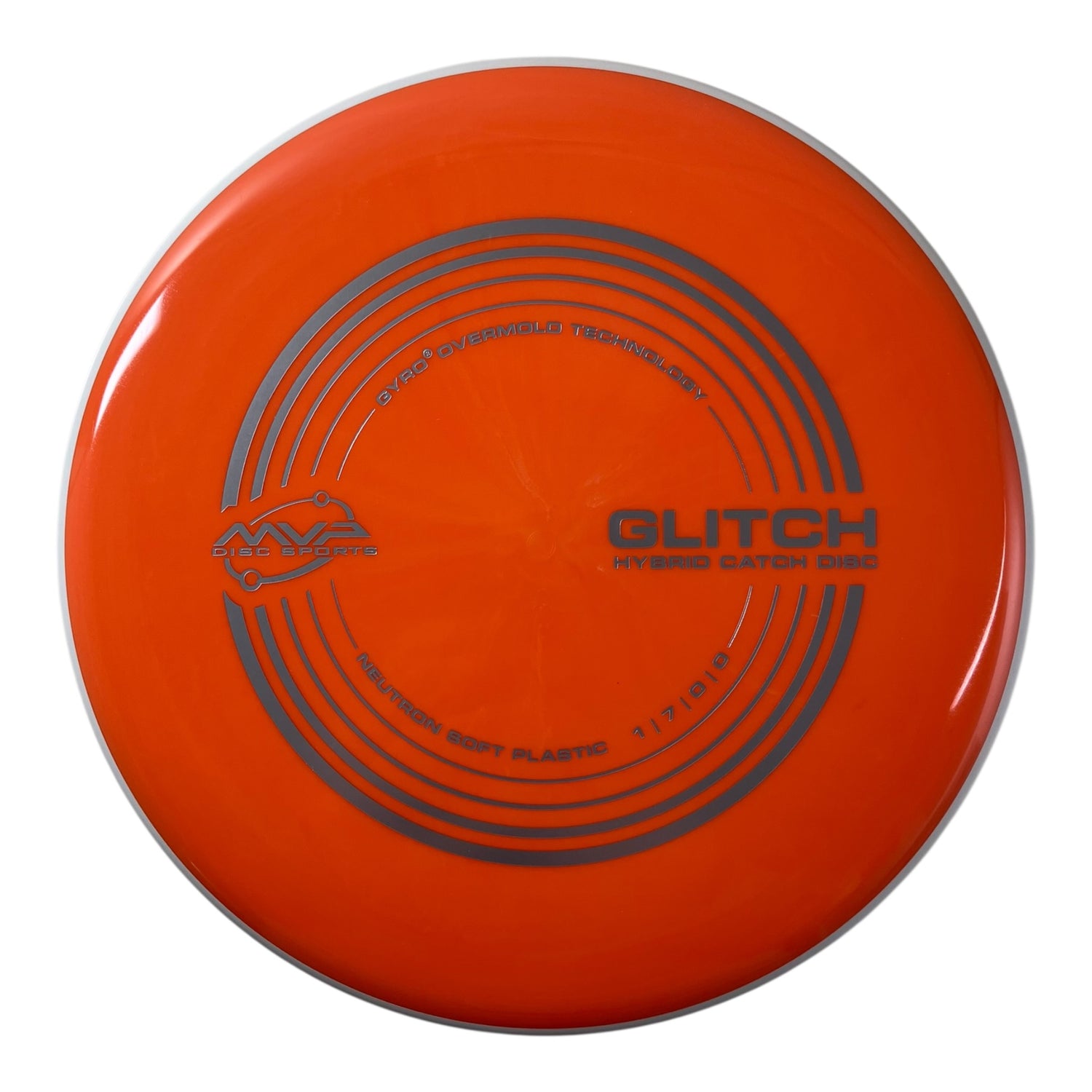 MVP Disc Sports Glitch | Neutron Soft | Orange/White 152g (Project Lab Coat) Disc Golf