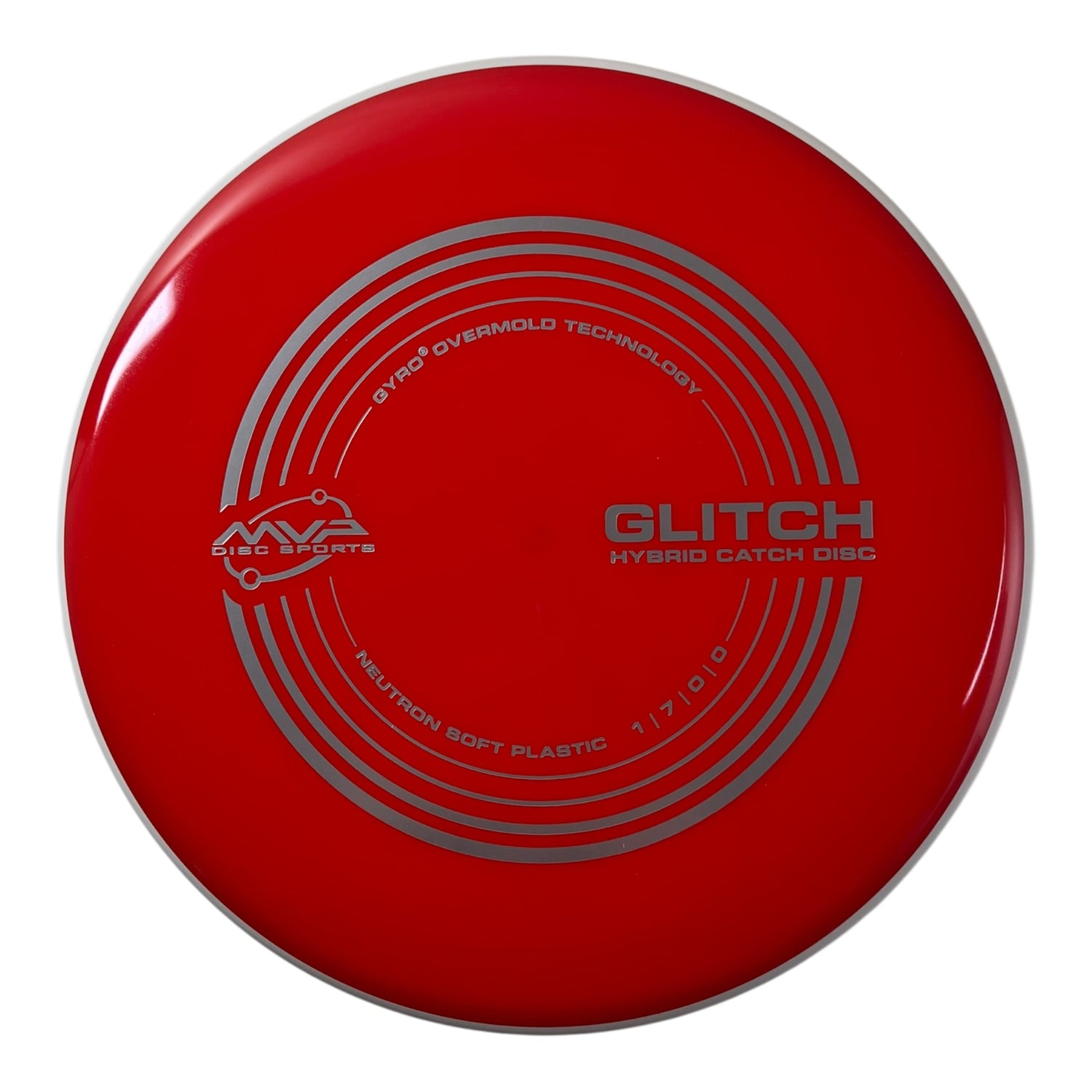 MVP Disc Sports Glitch | Neutron Soft | Red/White 153g (Project Lab Coat) Disc Golf