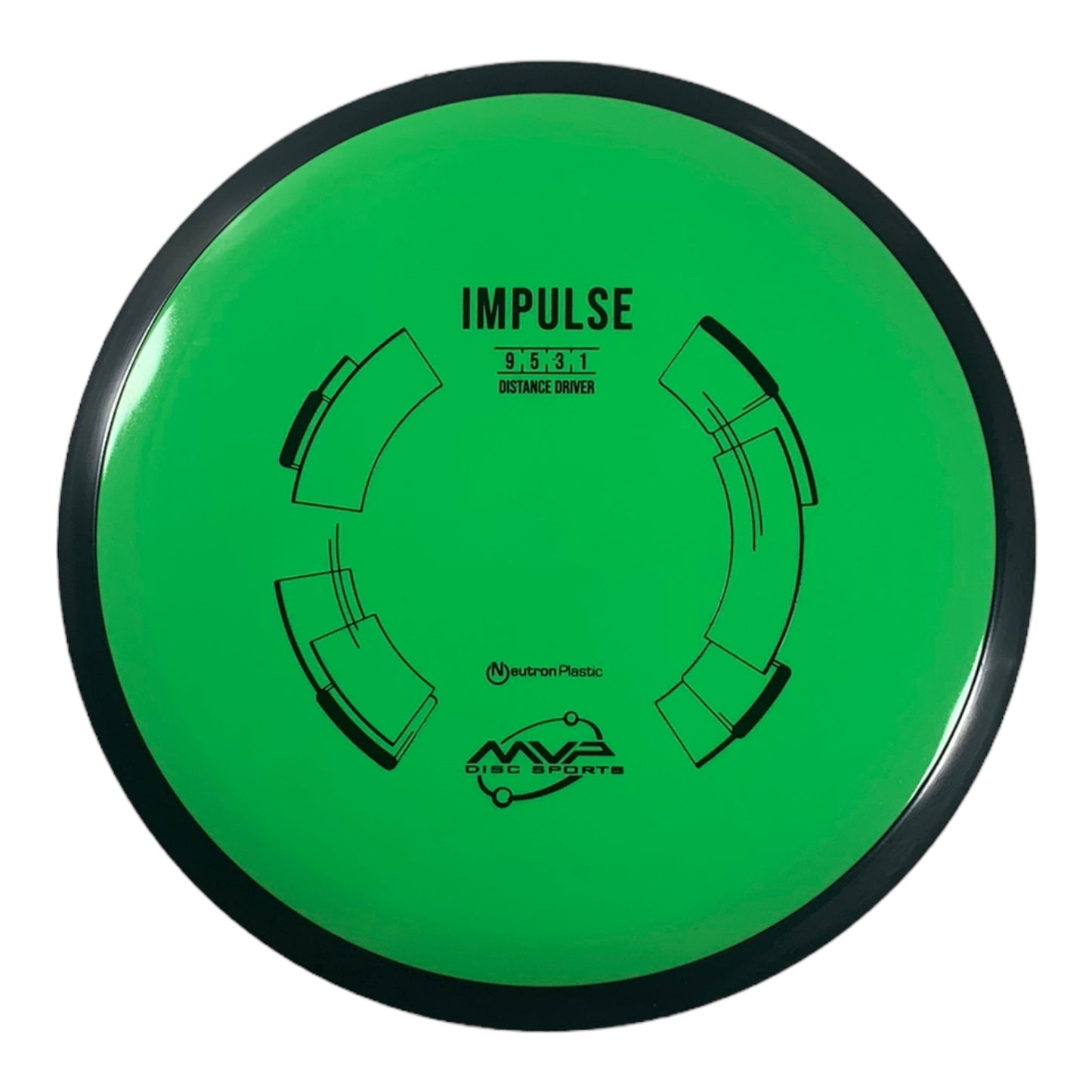 MVP Disc Sports Impulse | Neutron | Green/Black 158g Disc Golf