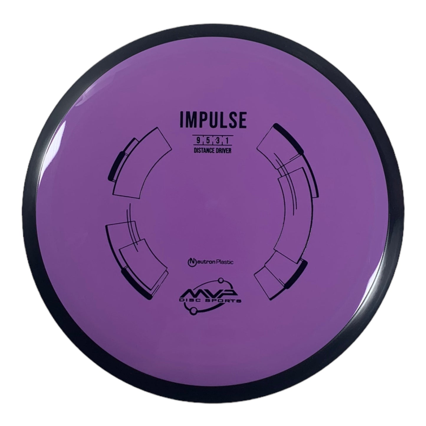 MVP Disc Sports Impulse | Neutron | Purple/Black 162g Disc Golf