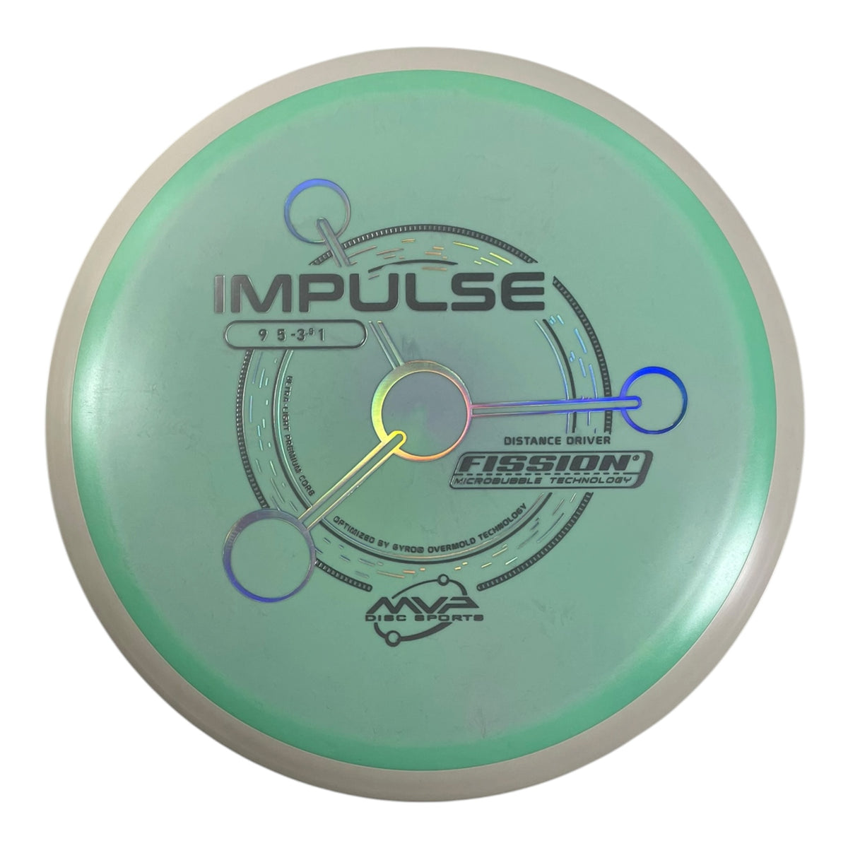 MVP Disc Sports Impulse | Fission | Teal/White 162g (Project Lab Coat) Disc Golf