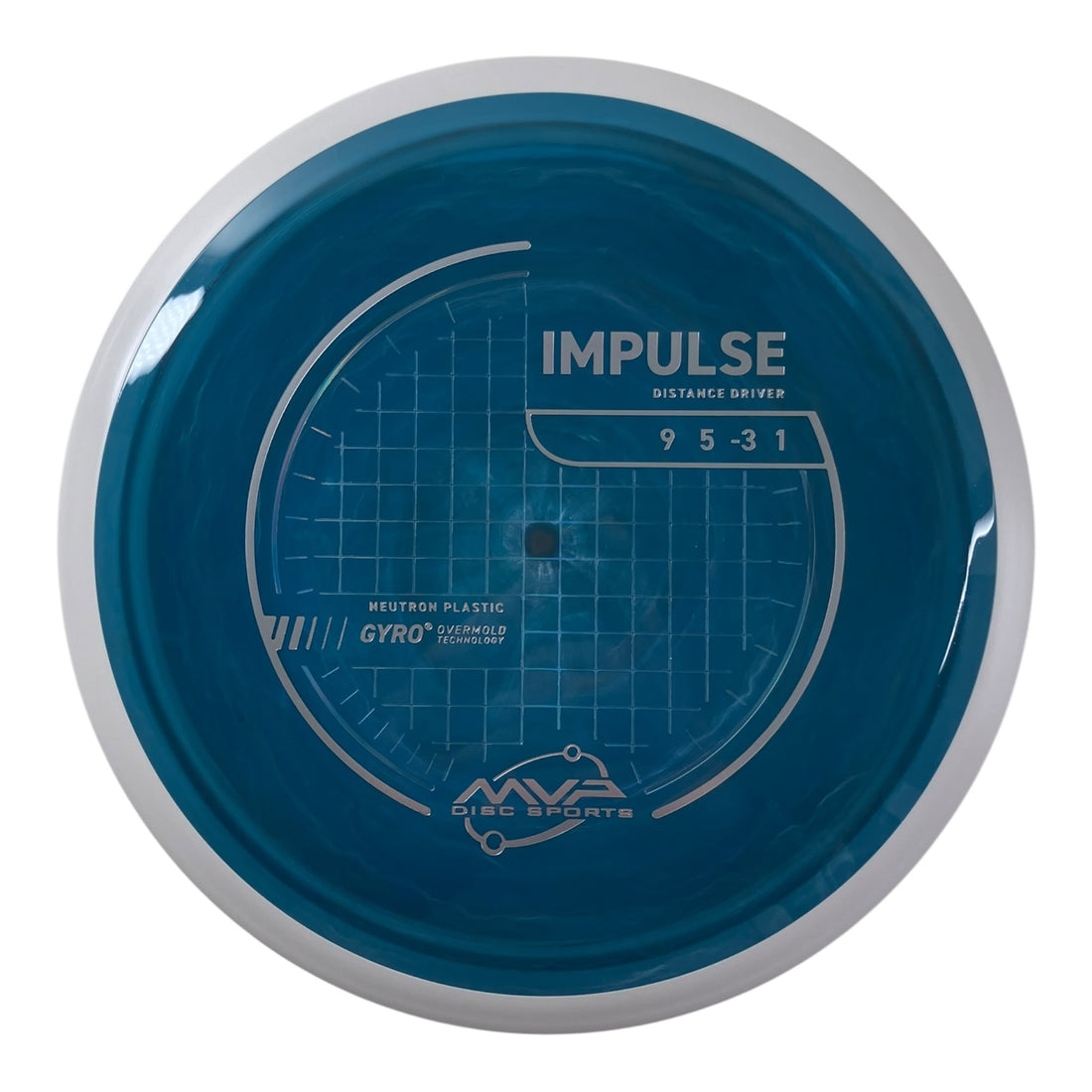 MVP Disc Sports Impulse | Neutron | Blue Swirl/White 164-172g (Project Lab Coat) Disc Golf