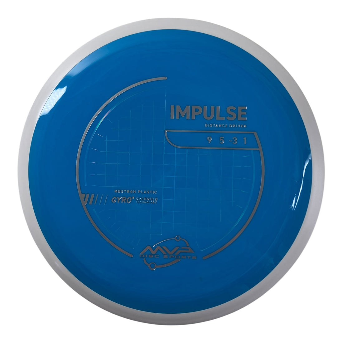 MVP Disc Sports Impulse | Neutron | Blue/White 168g (Project Lab Coat) Disc Golf