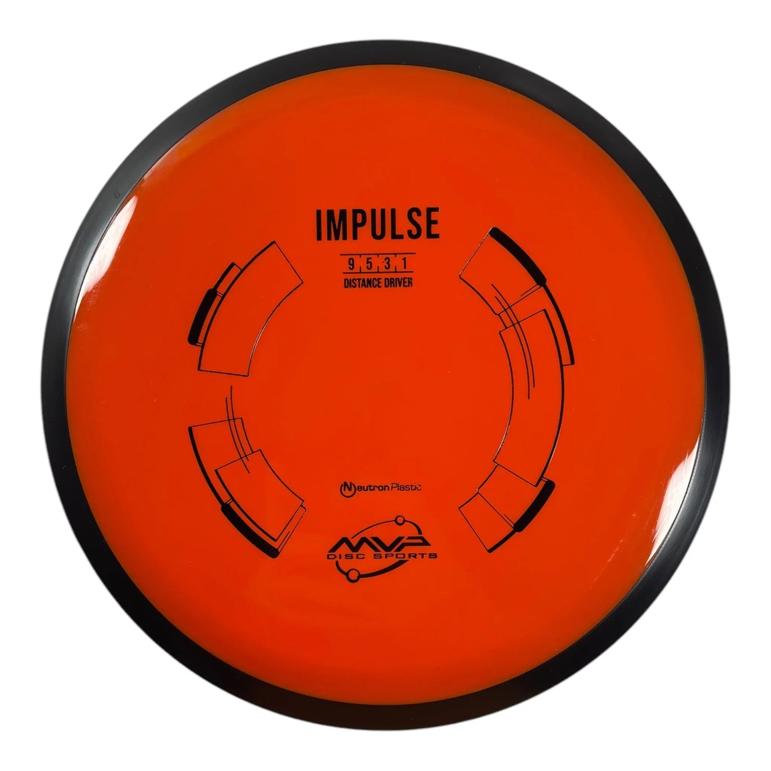 MVP Disc Sports Impulse | Neutron | Orange/Black 167g Disc Golf