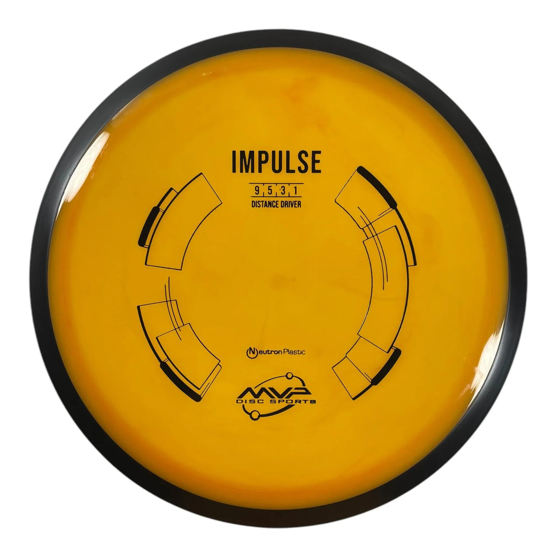 MVP Disc Sports Impulse | Neutron | Orange/Black 175g Disc Golf
