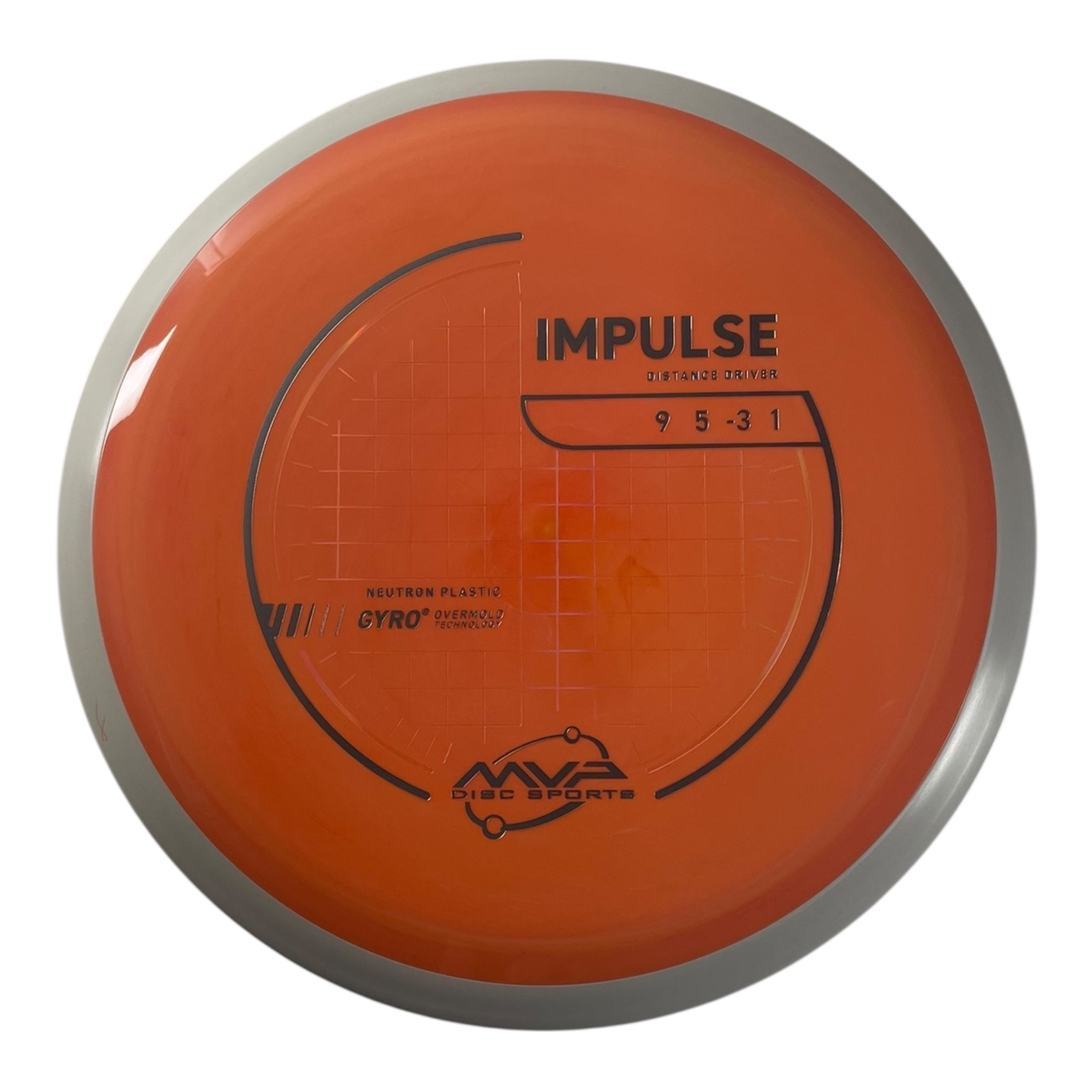 MVP Disc Sports Impulse | Neutron | Orange/White 168g (Project Lab Coat) Disc Golf