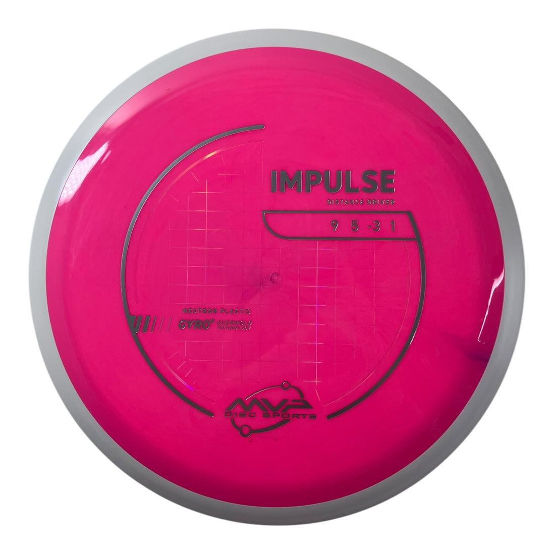 MVP Disc Sports Impulse | Neutron | Pink/White 164g (Project Lab Coat) Disc Golf