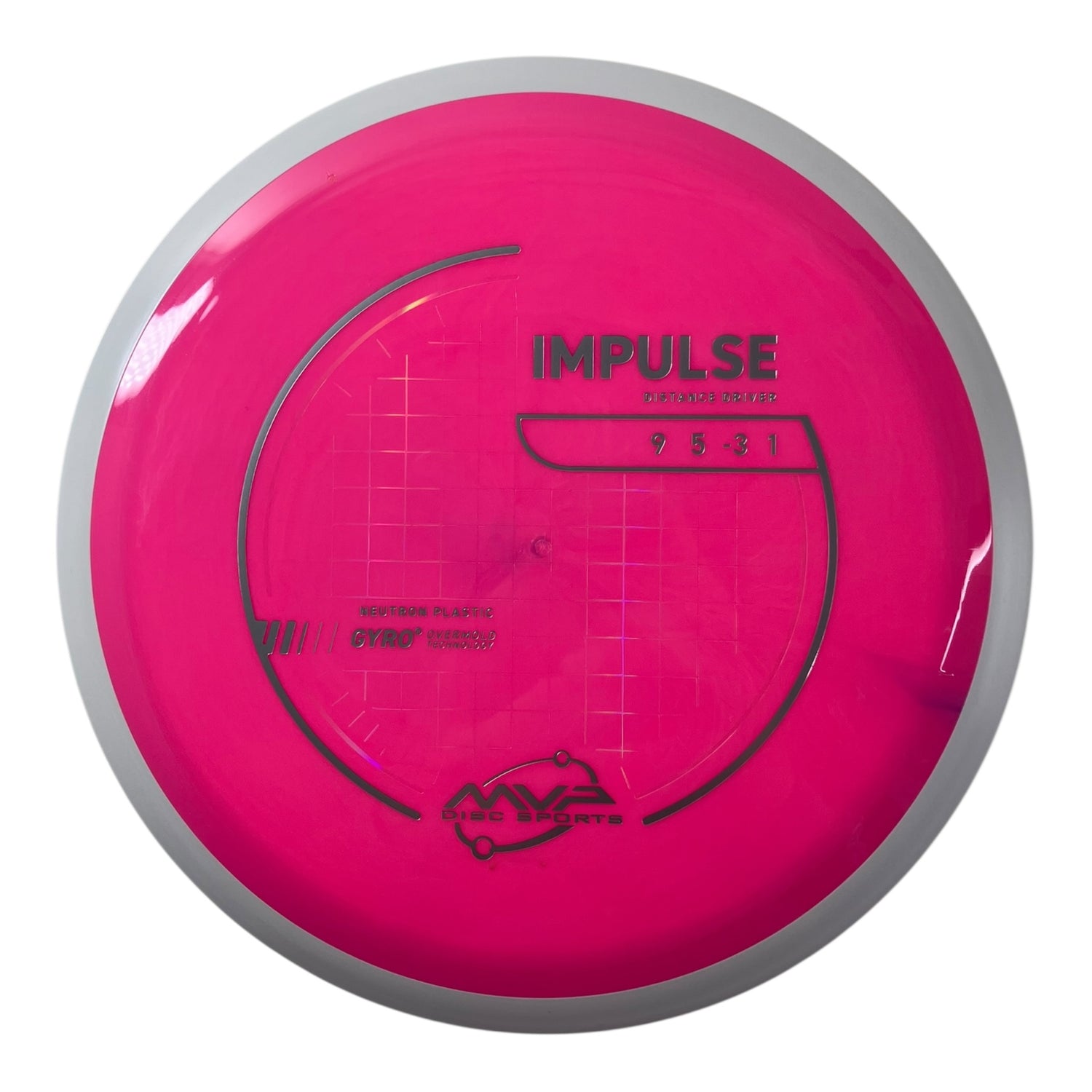 MVP Disc Sports Impulse | Neutron | Pink/White 164g (Project Lab Coat) Disc Golf
