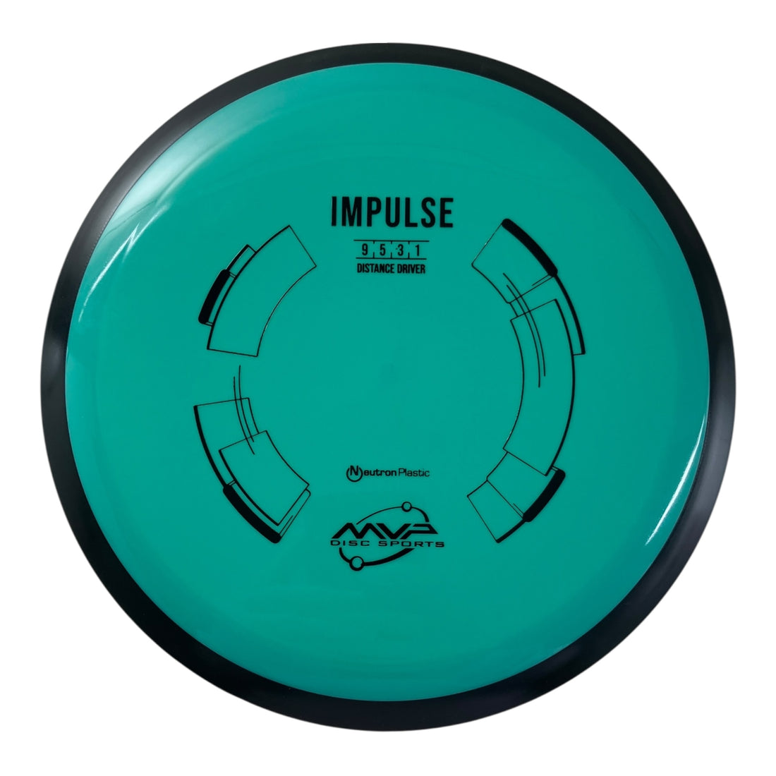 MVP Disc Sports Impulse | Neutron | Teal/Black 155g Disc Golf