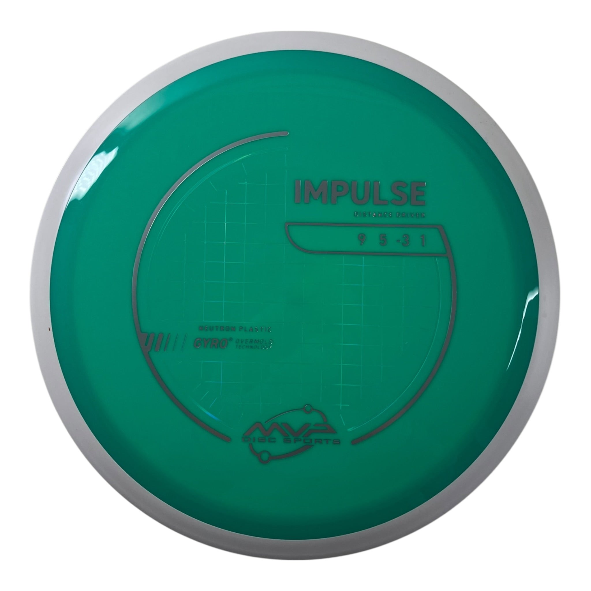 MVP Disc Sports Impulse | Neutron | Teal/White 159-172g (Project Lab Coat) Disc Golf