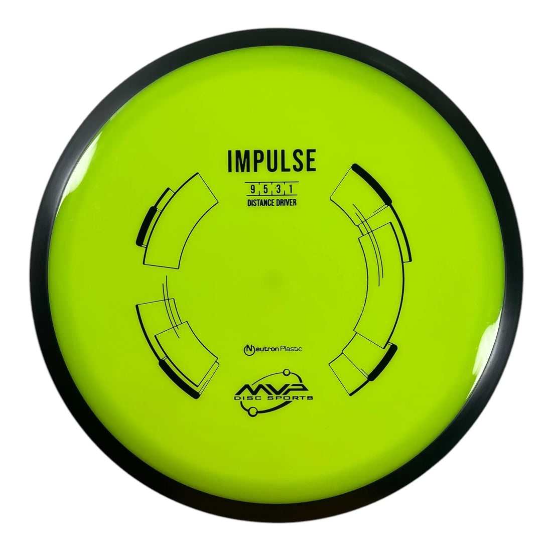 MVP Disc Sports Impulse | Neutron | Yellow/Black 174g Disc Golf