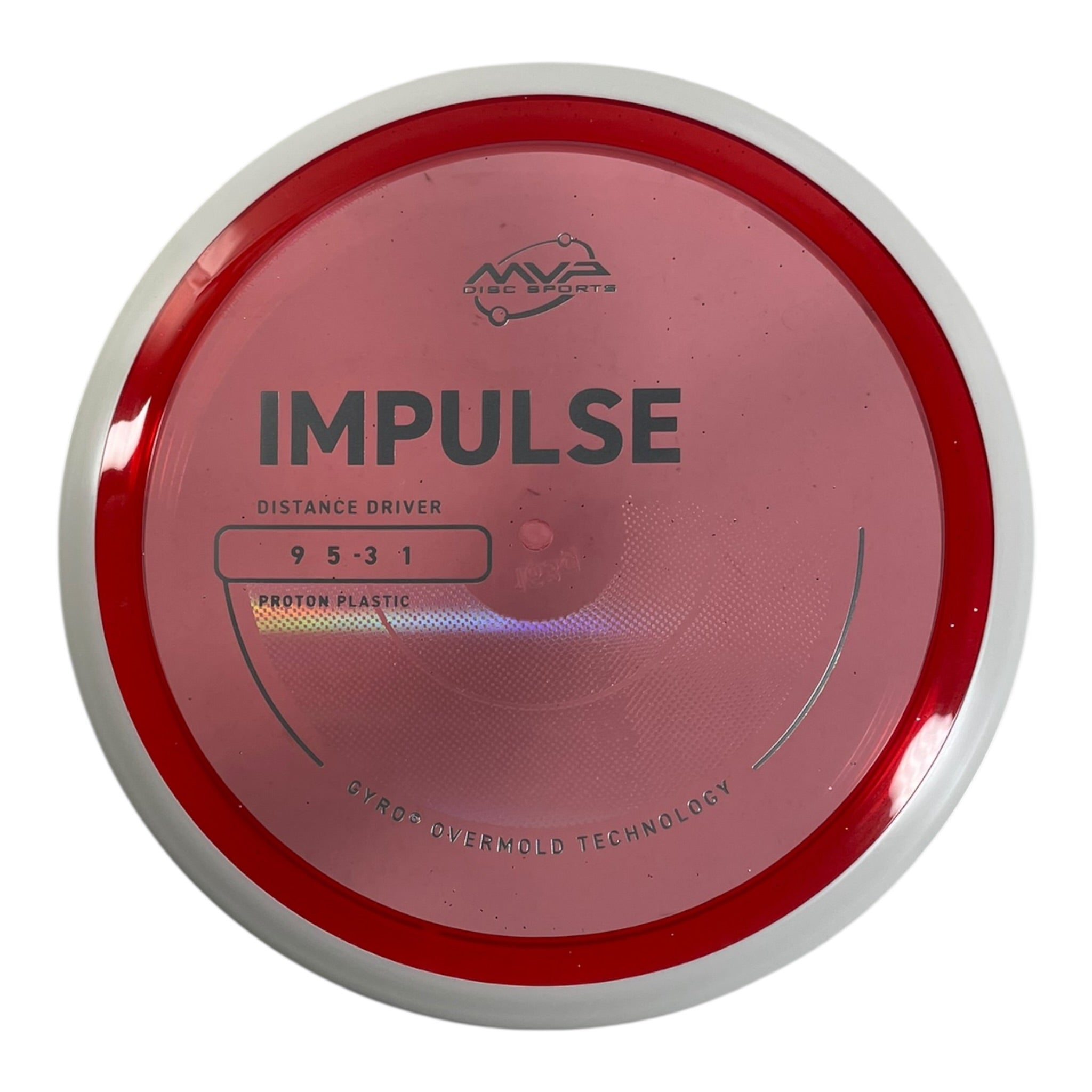 MVP Disc Sports Impulse | Proton | Red/White 163-174g (Project Lab Coat) Disc Golf
