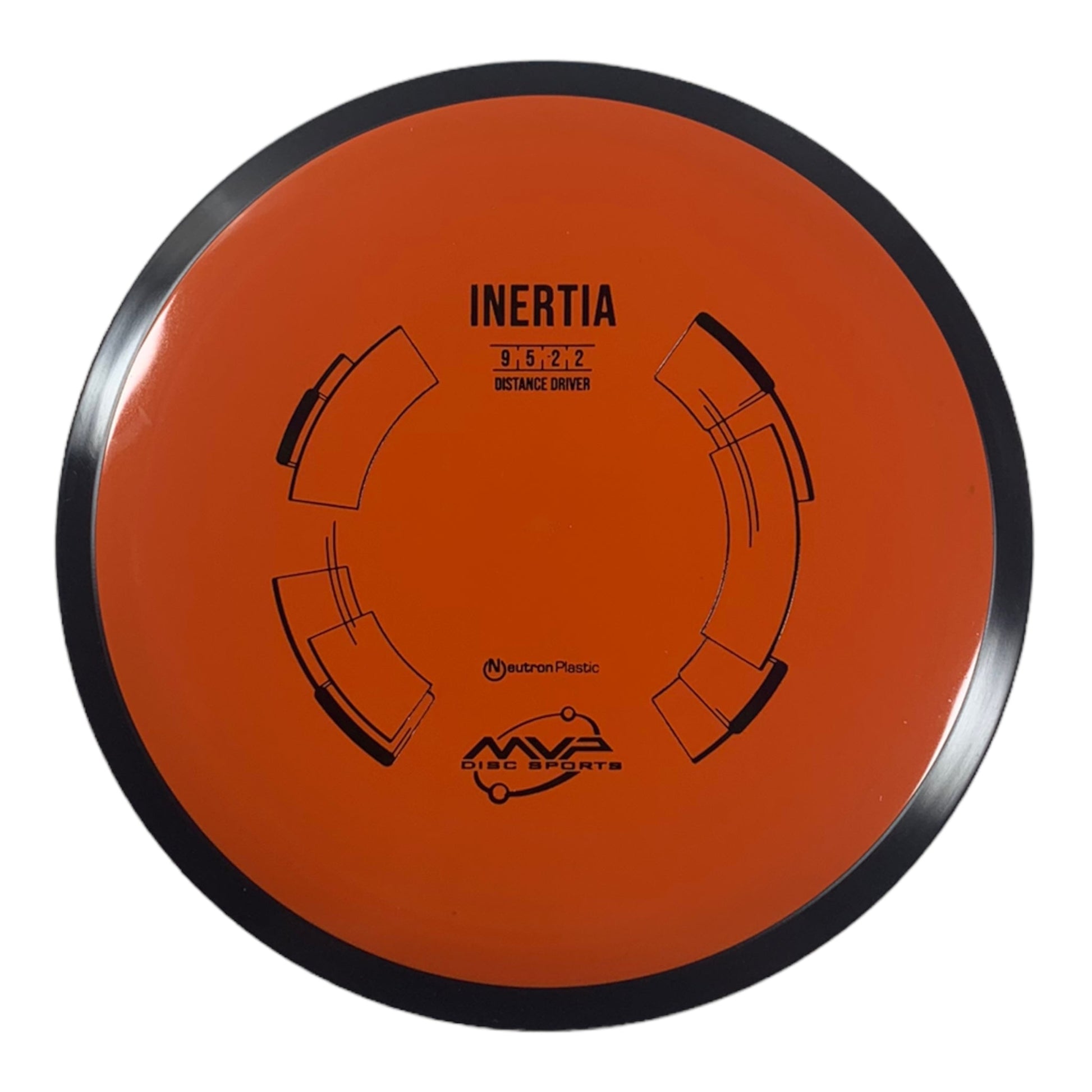 MVP Disc Sports Inertia | Neutron | Orange/Black 161g Disc Golf