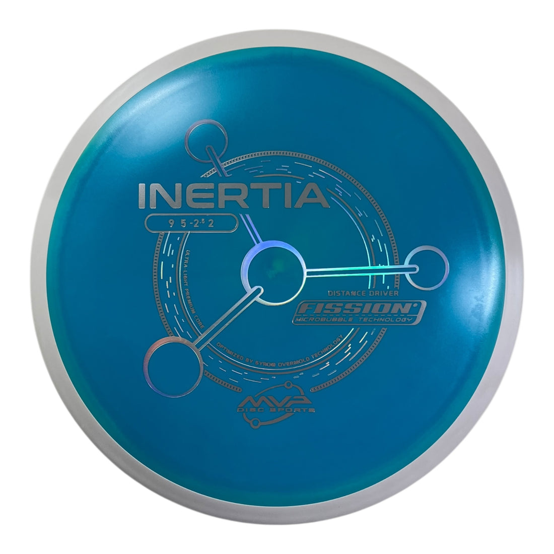 MVP Disc Sports Inertia | Fission | Blue/White 164g (Project Lab Coat) Disc Golf