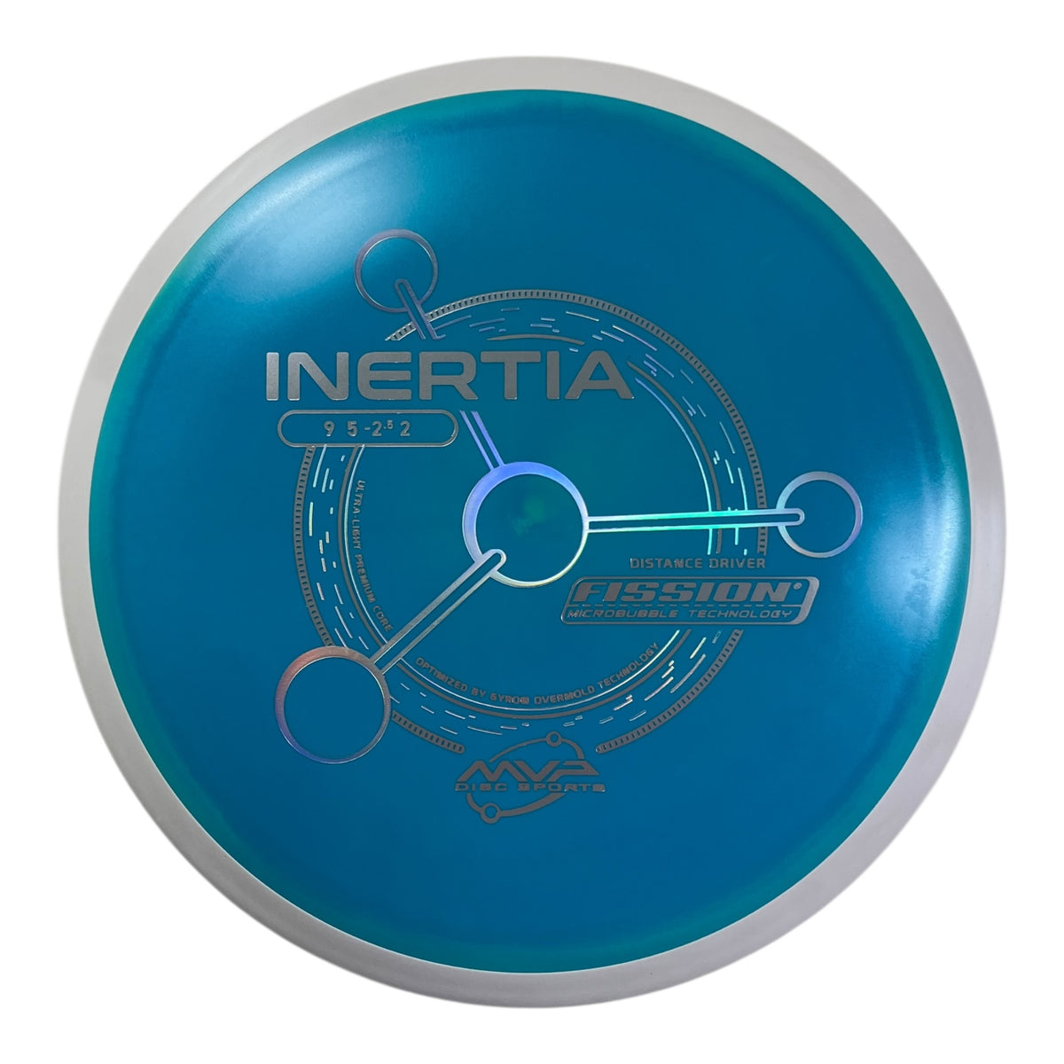 MVP Disc Sports Inertia | Fission | Blue/White 164g (Project Lab Coat) Disc Golf